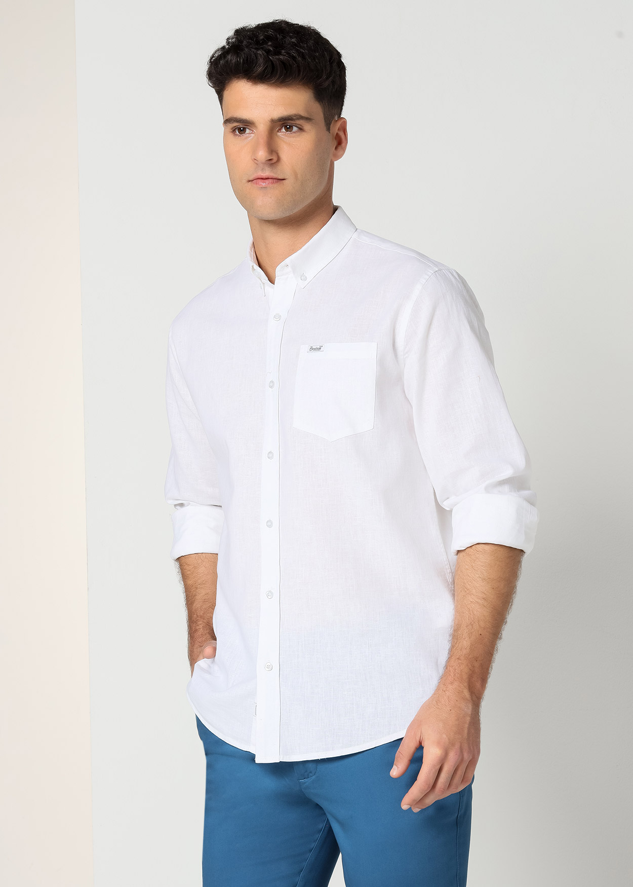 Camisa de manga comprida Branco