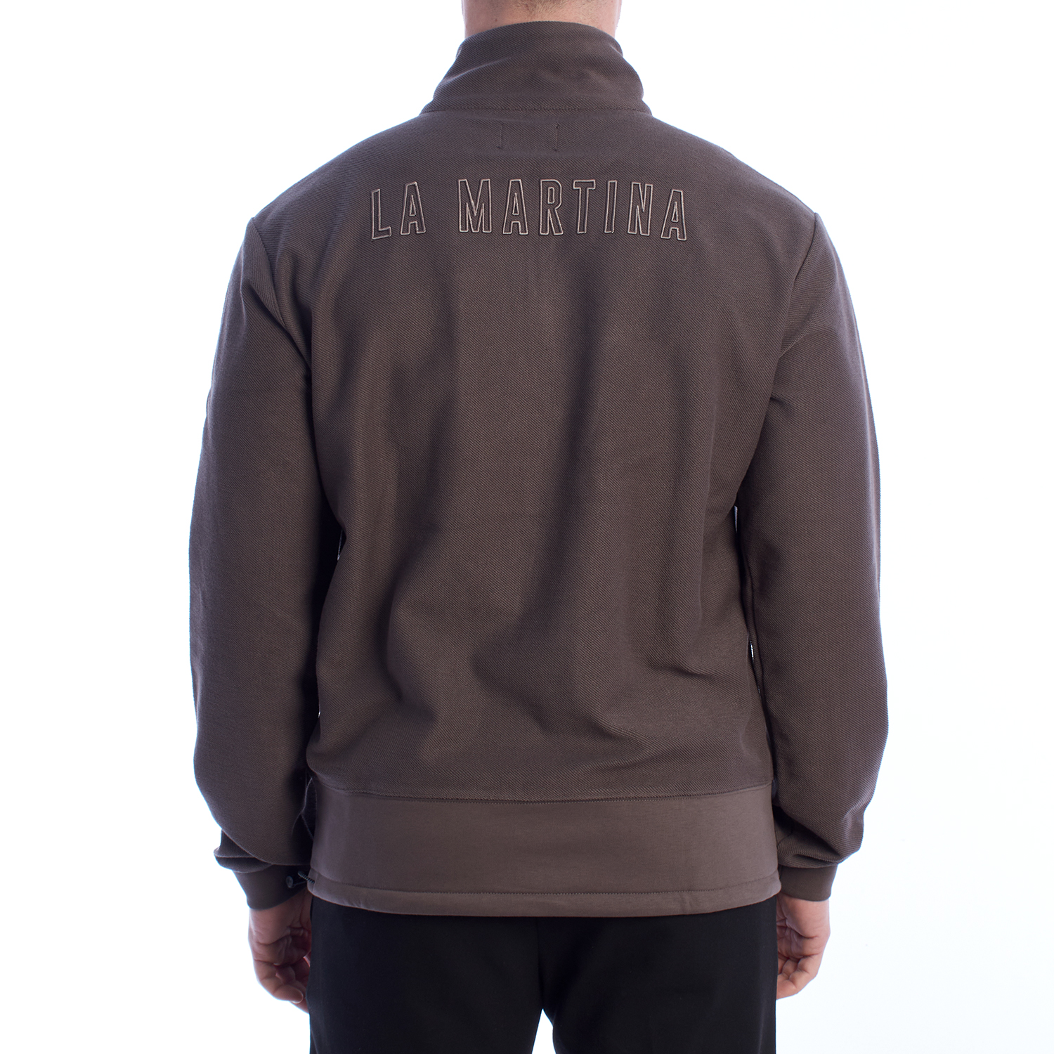 Sweatshirt Meio Fecho Homem Regular Fit Castanho