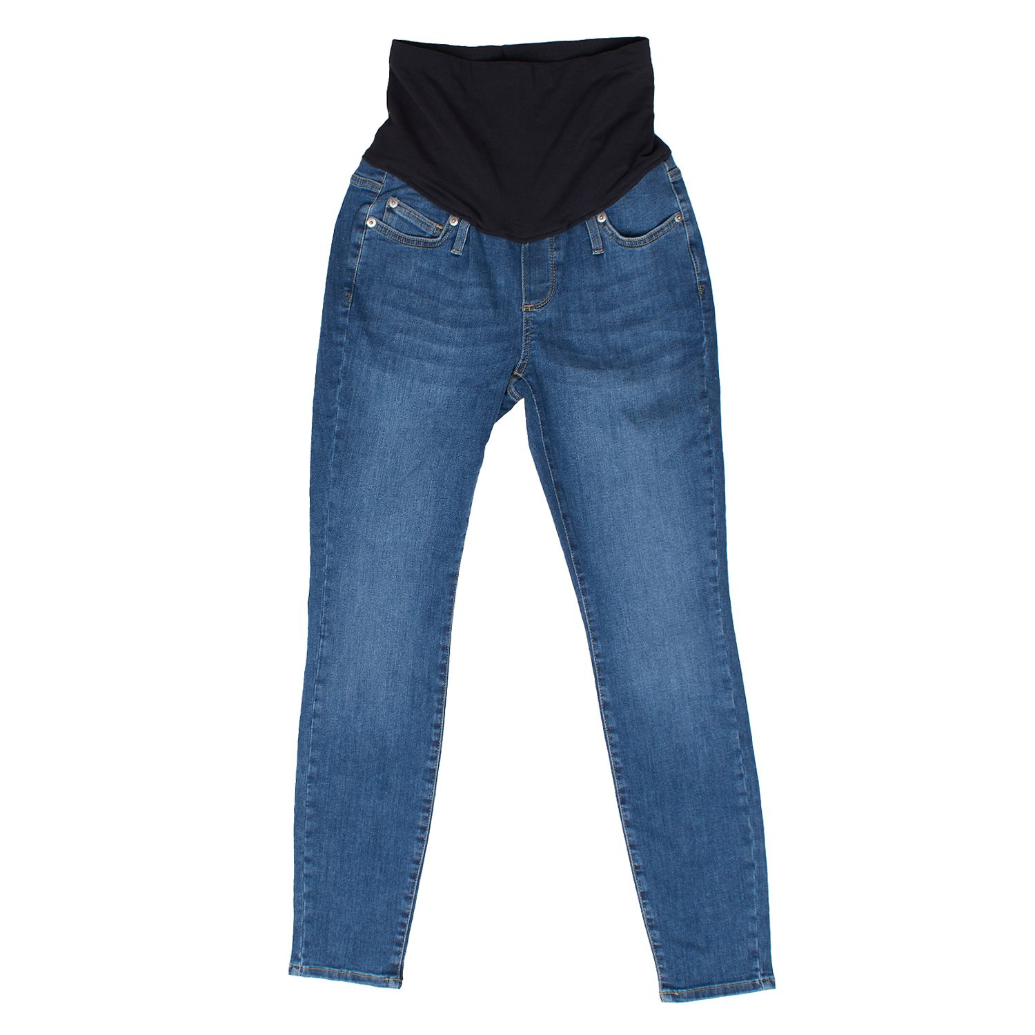 Calças de Ganga Skinny de Maternidade Azul