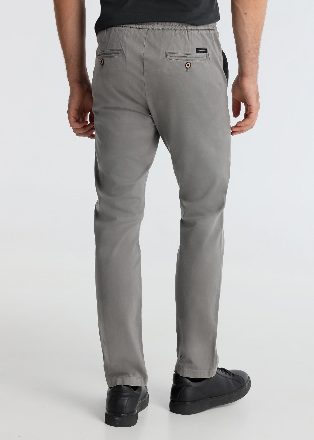 Calças Chino Homem Cinza