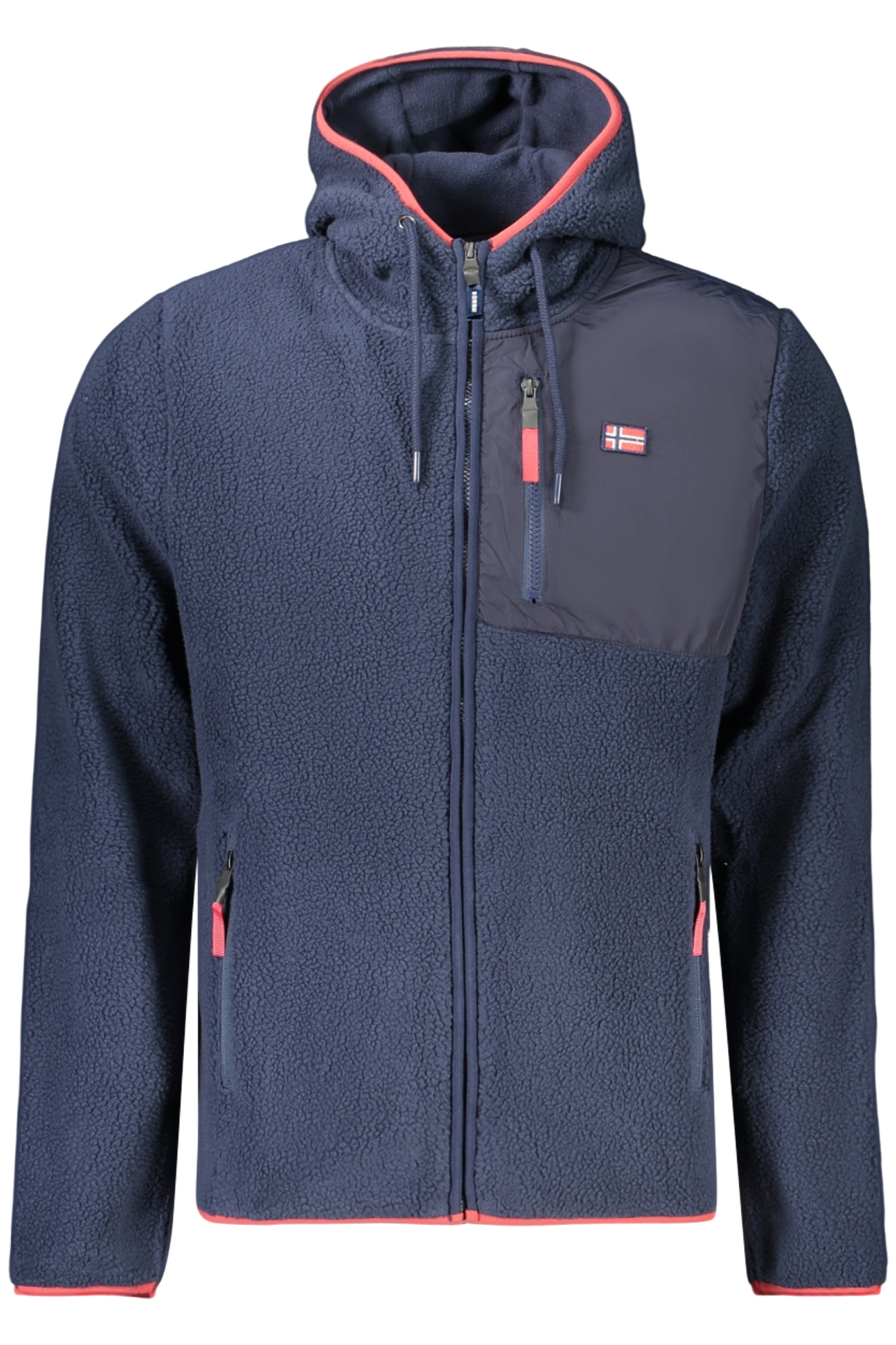 Sweatshirt com fecho Azul