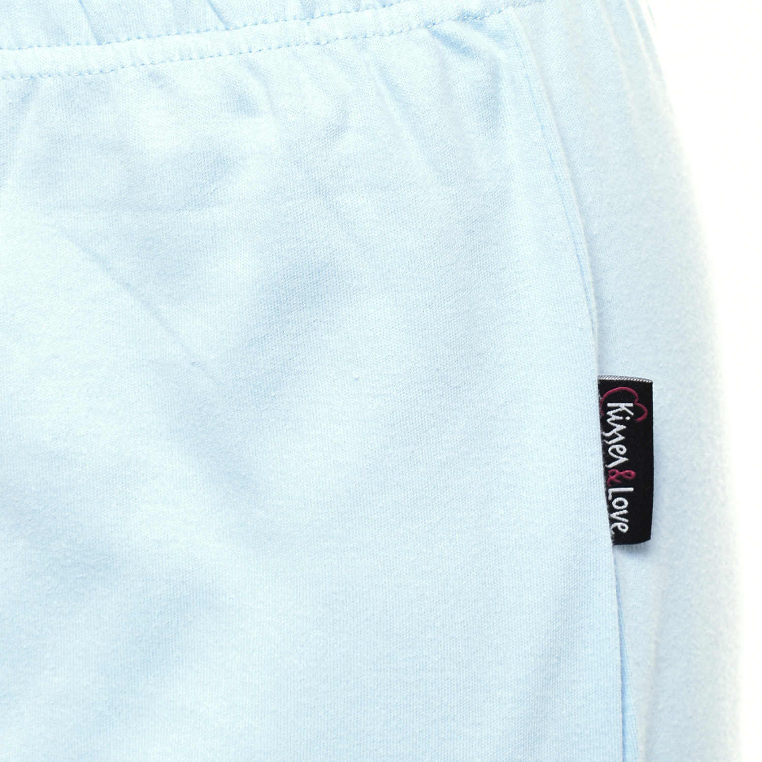 Pijama de Manga Comprida Azul Claro