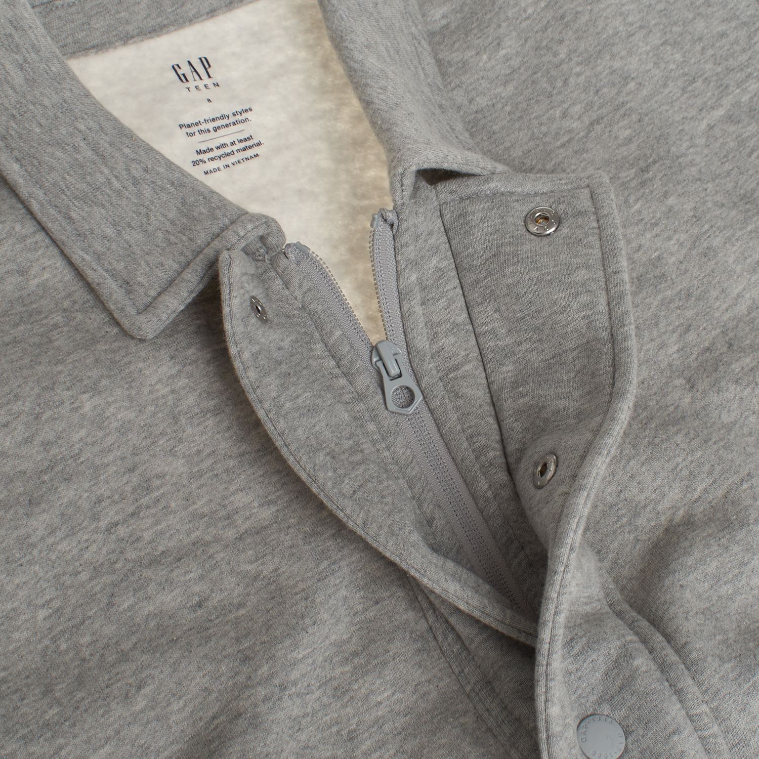 Casaco Baseball Menino Cinzento