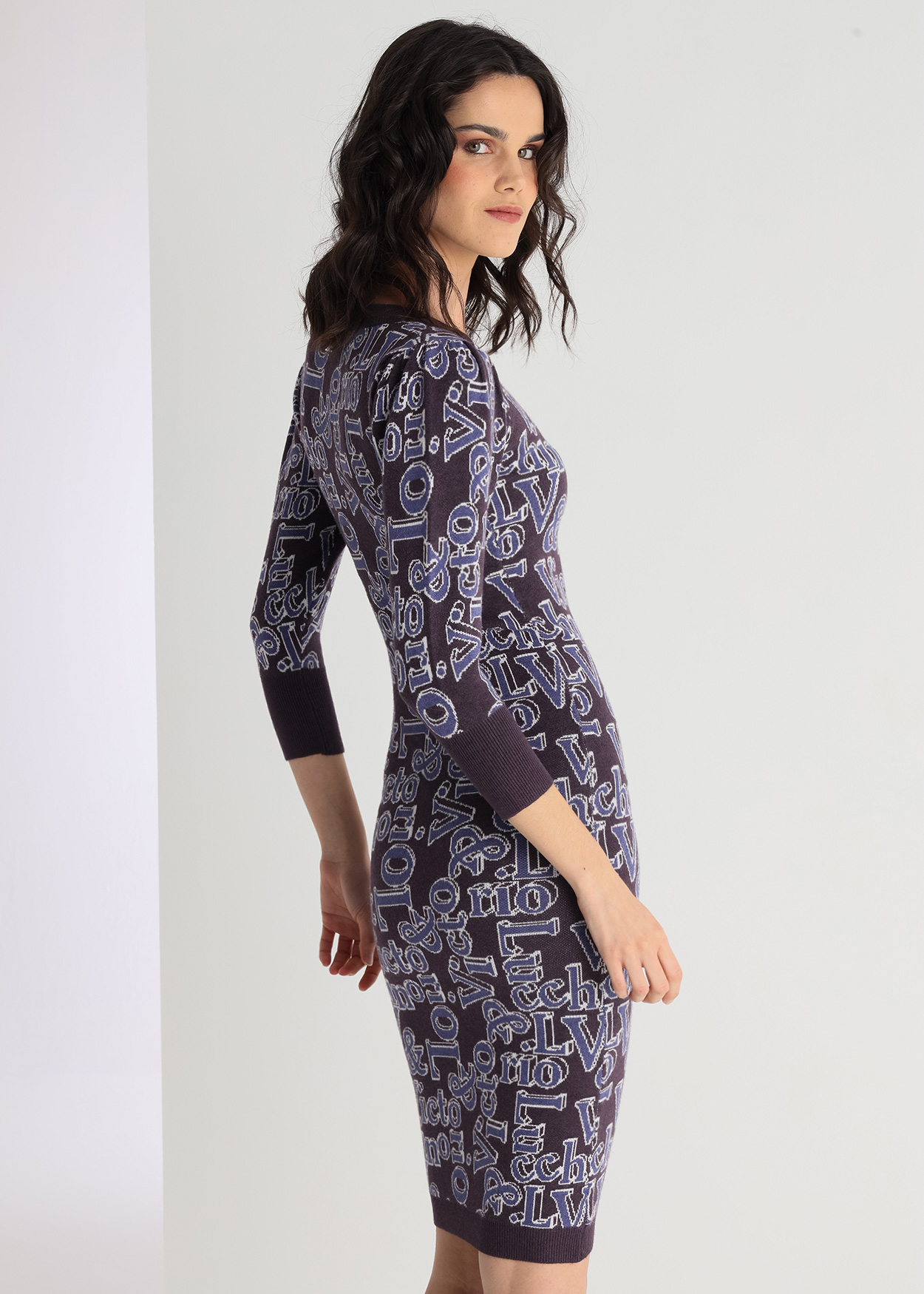 Vestido Midi Senhora Lilás