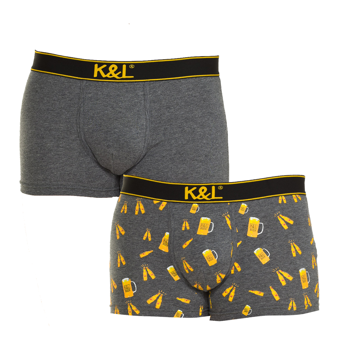 Pack 2 Boxers Cinzento