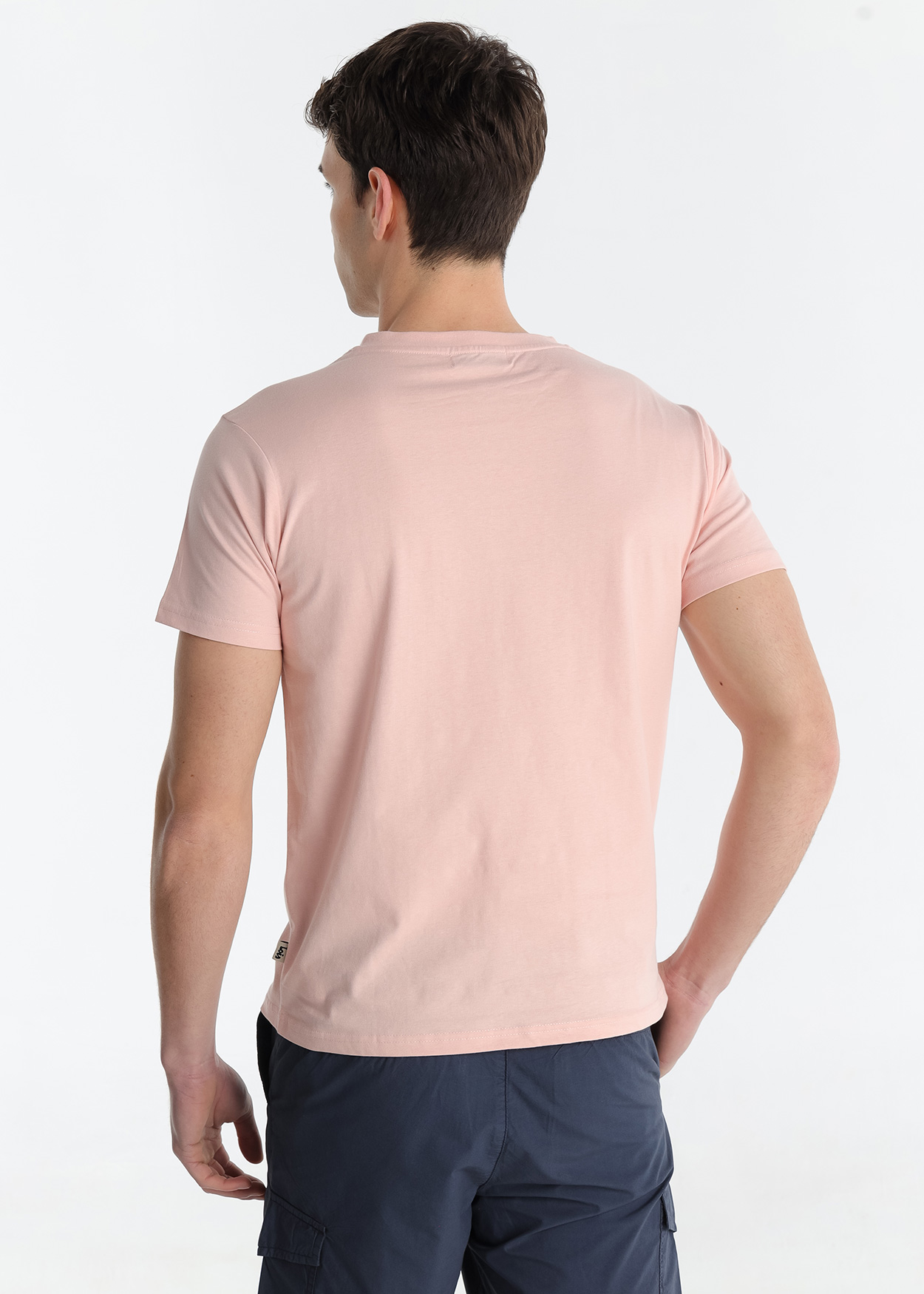 T-Shirt básica Homem Rosa