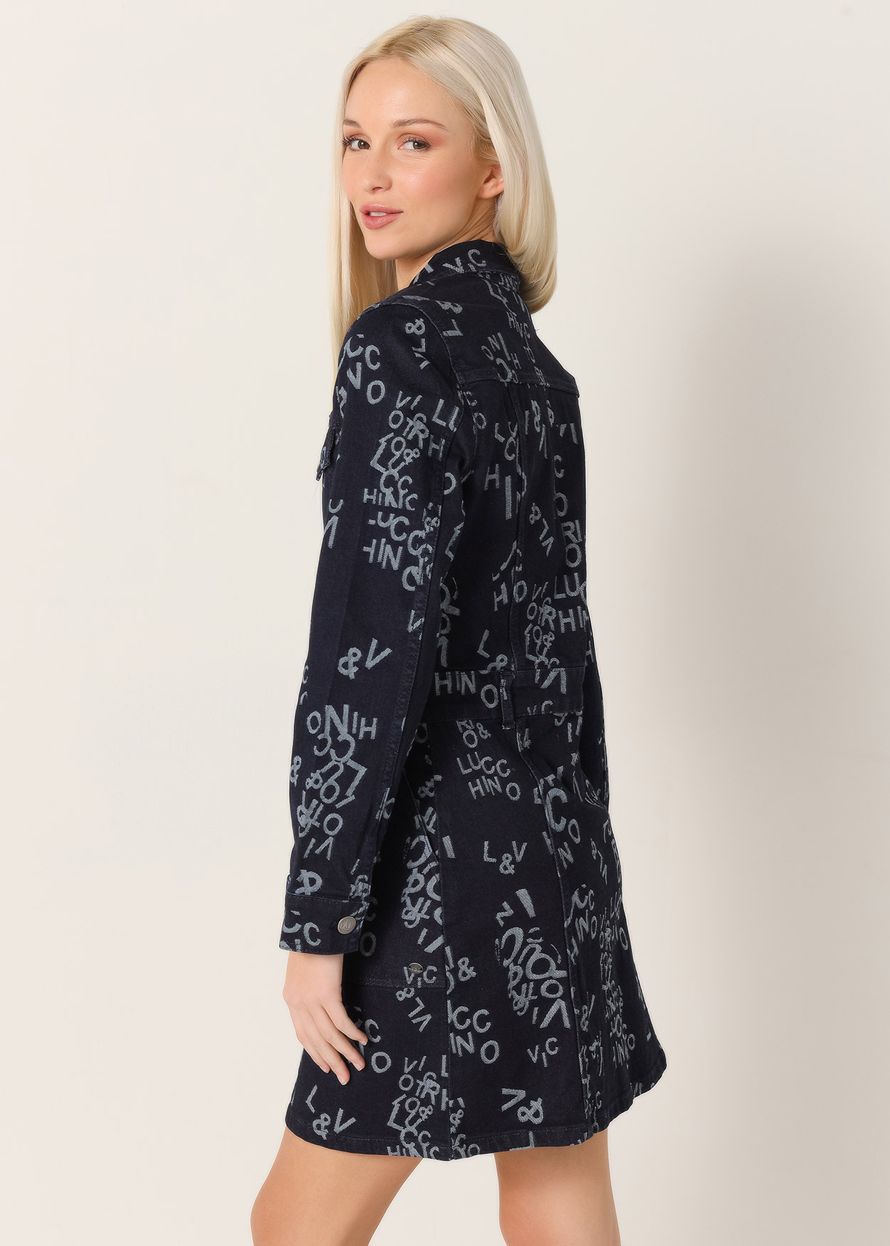 Vestido Curto Senhora Azul