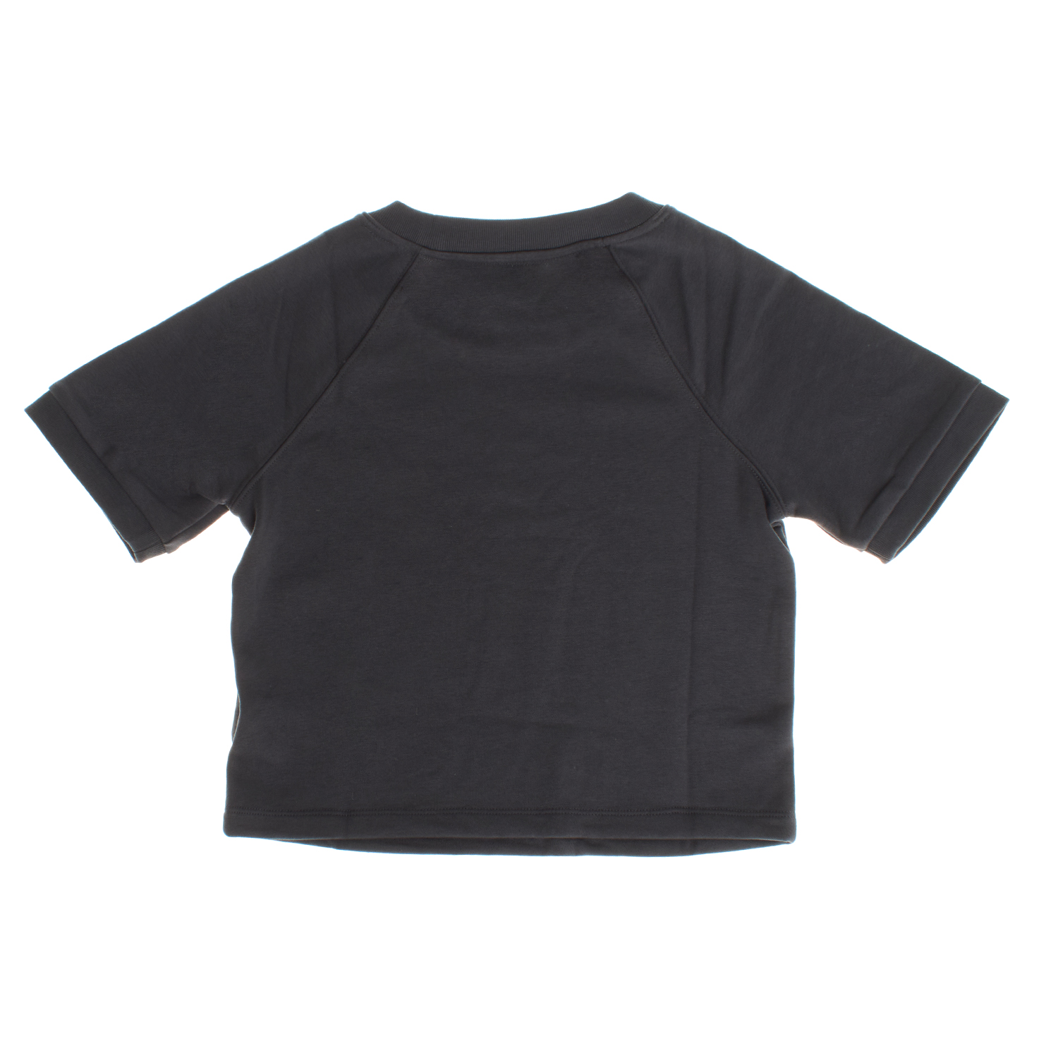 T-Shirt Cropped Menina Cinzento