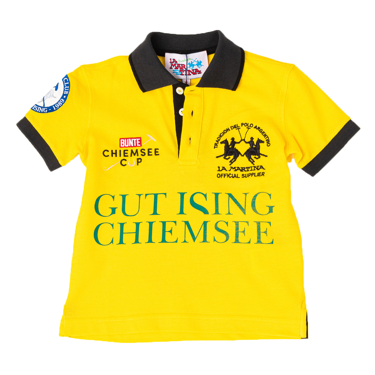 Pólo Menino Amarelo e Preto