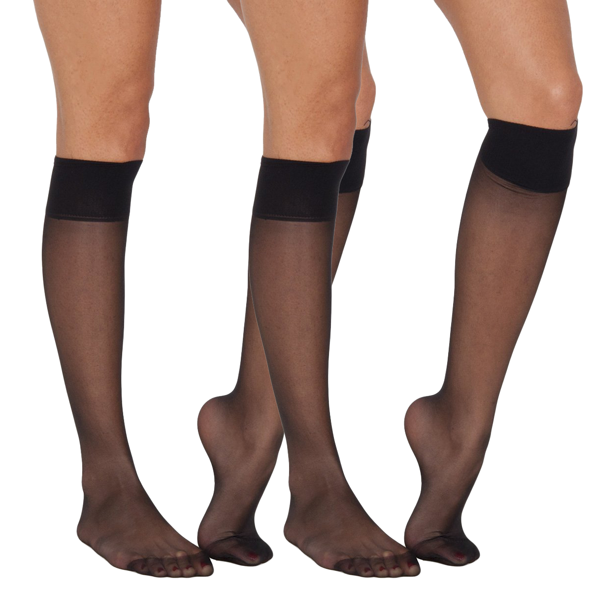 Pack 2 Meias Senhora 20D Preto