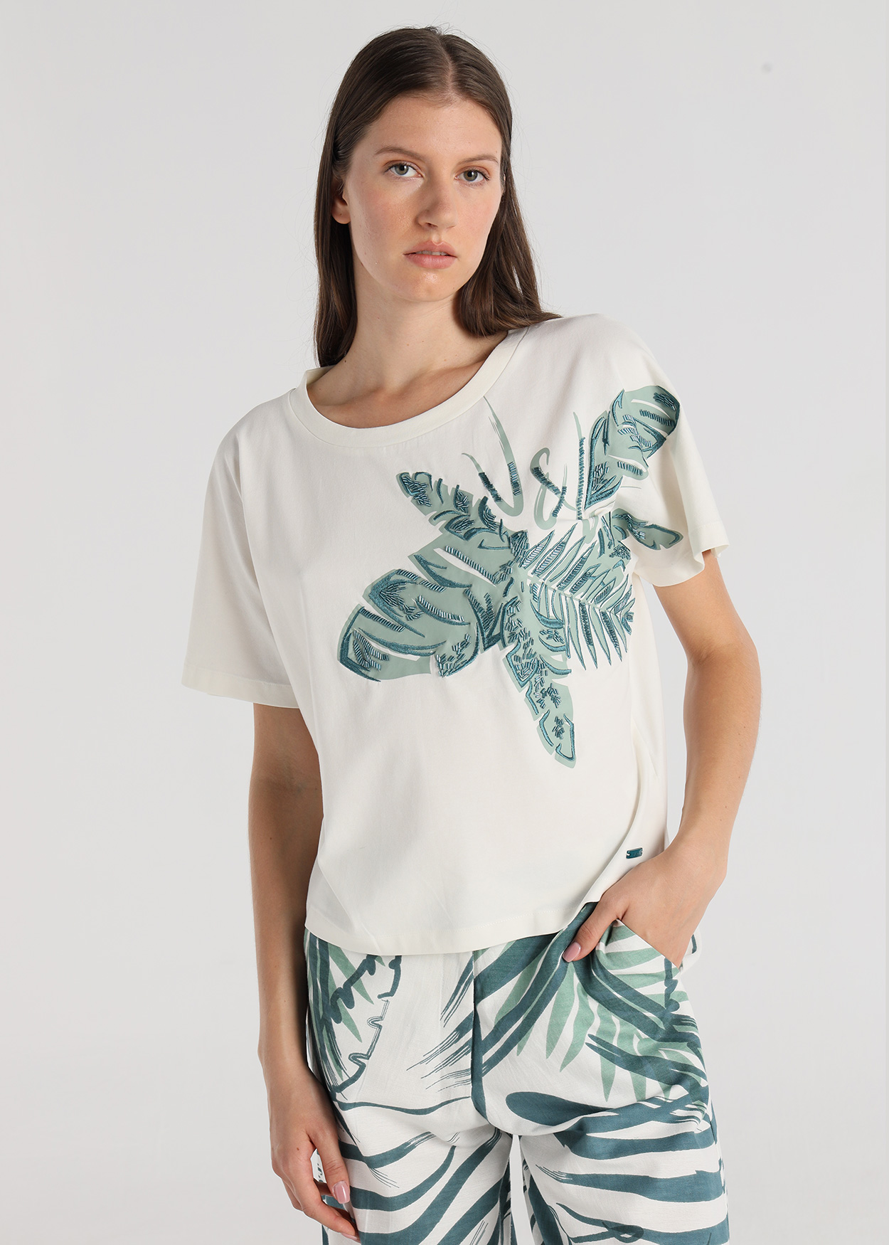 T-Shirt Senhora Bege