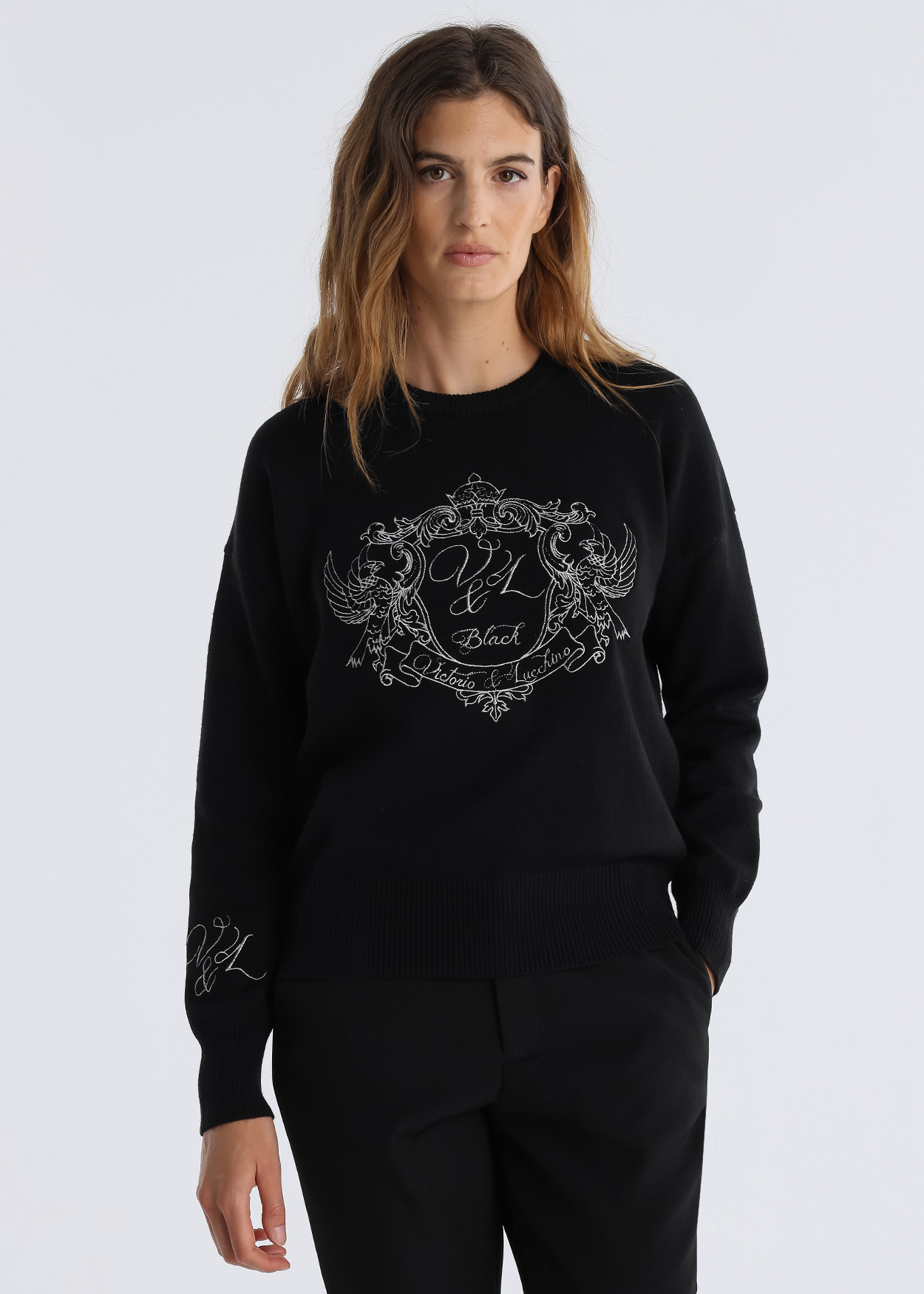 Sweatshirt Senhora Preto
