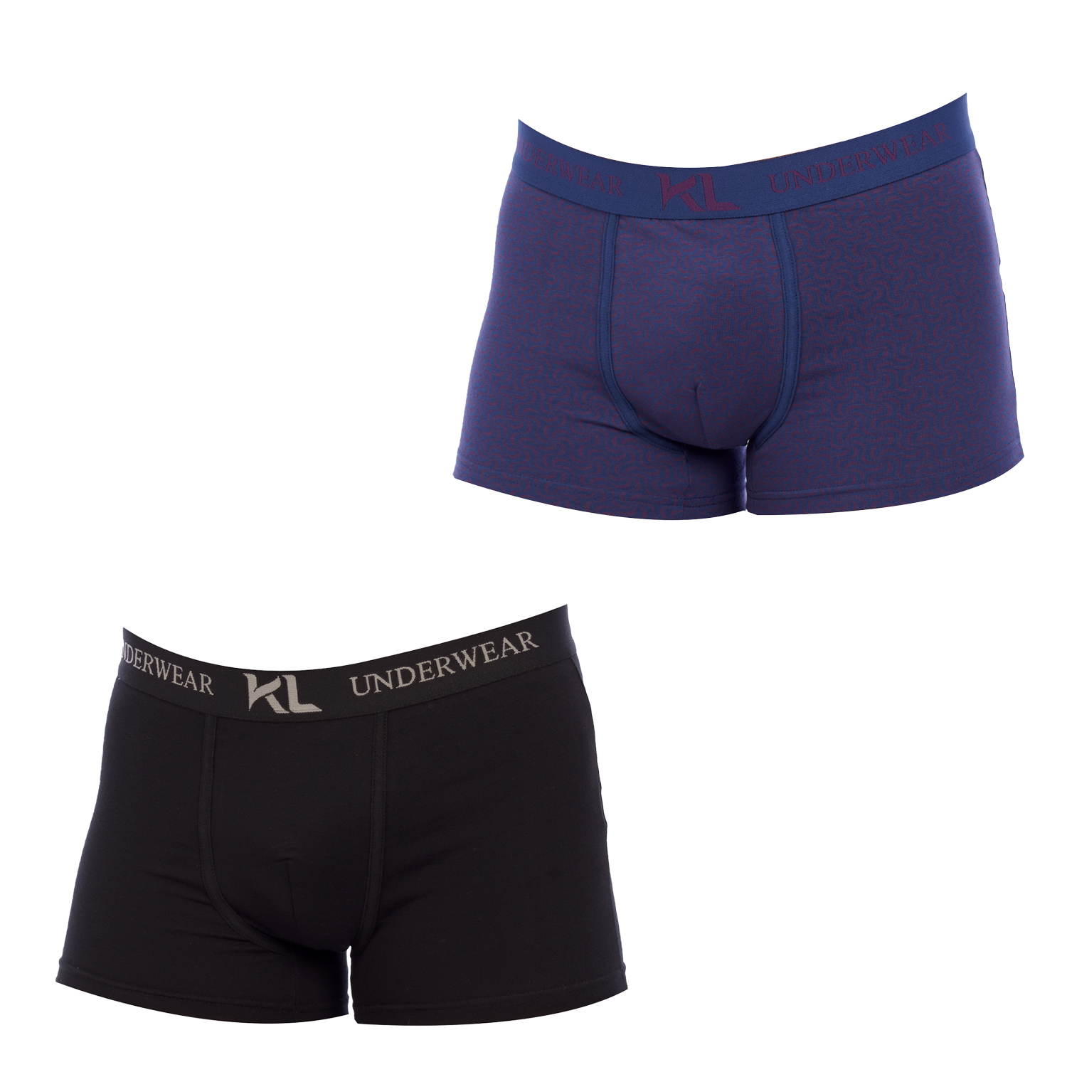Pack 2 Boxers Preto-Azul