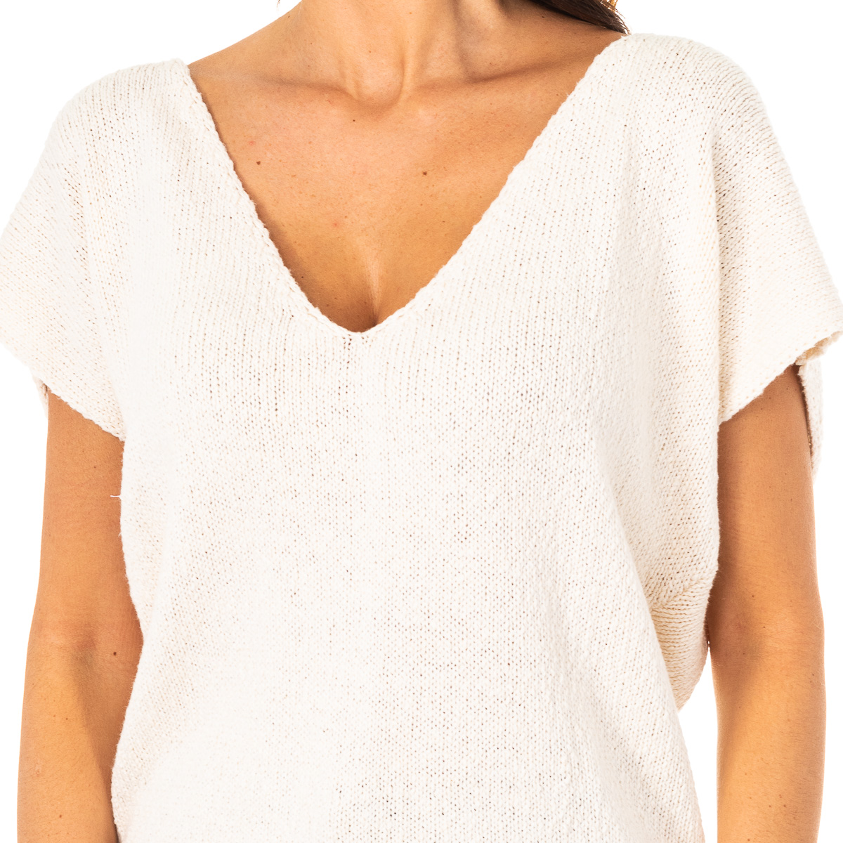 Camisola Manga Curta Senhora Branco