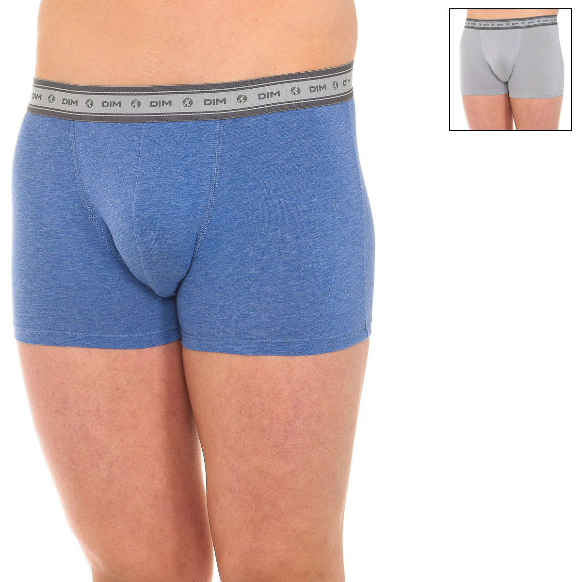 Pack 2 Boxers Homem Cinzento e Azul