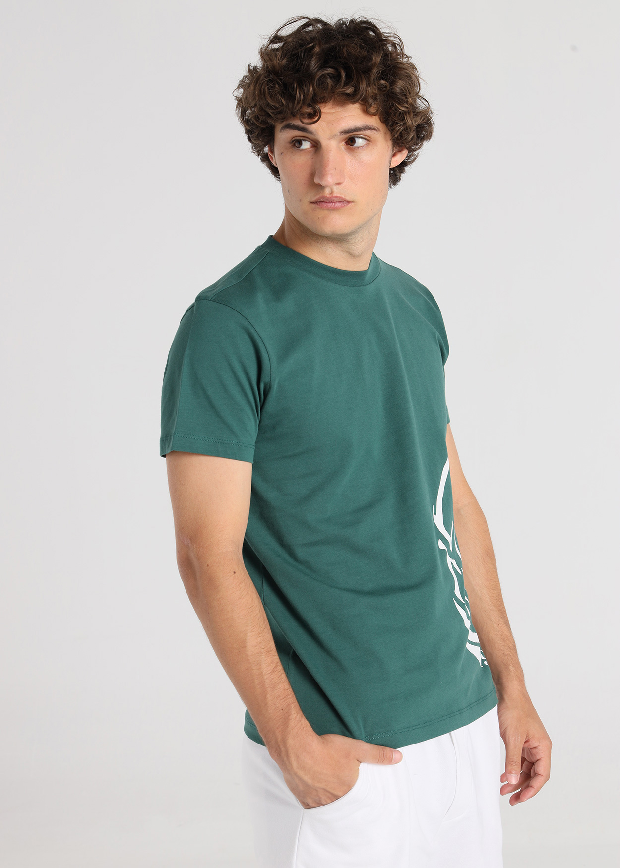 T-Shirt Gráfica Homem Verde
