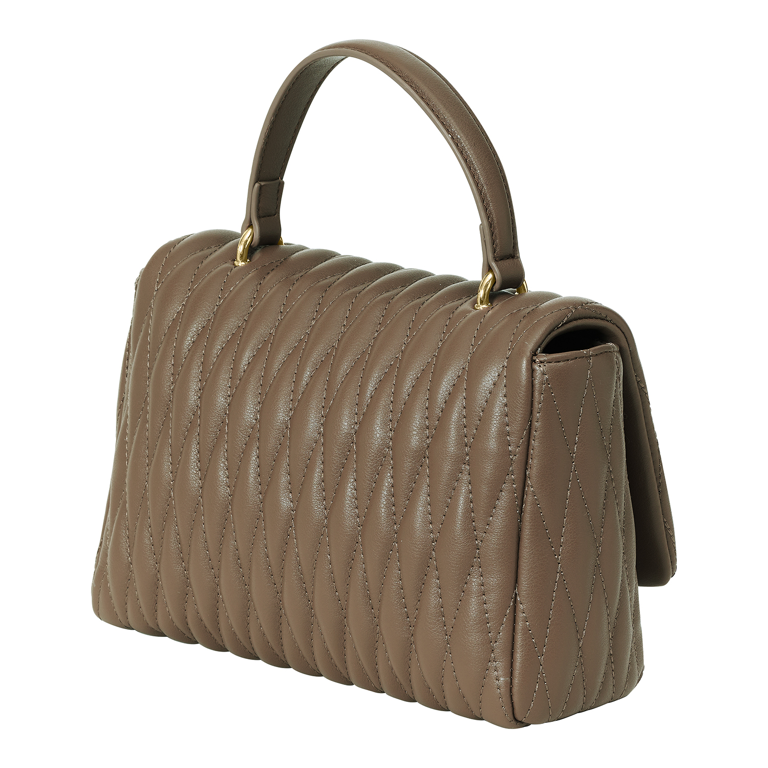 Mala de Mão Senhora Acolchoada  Castanho