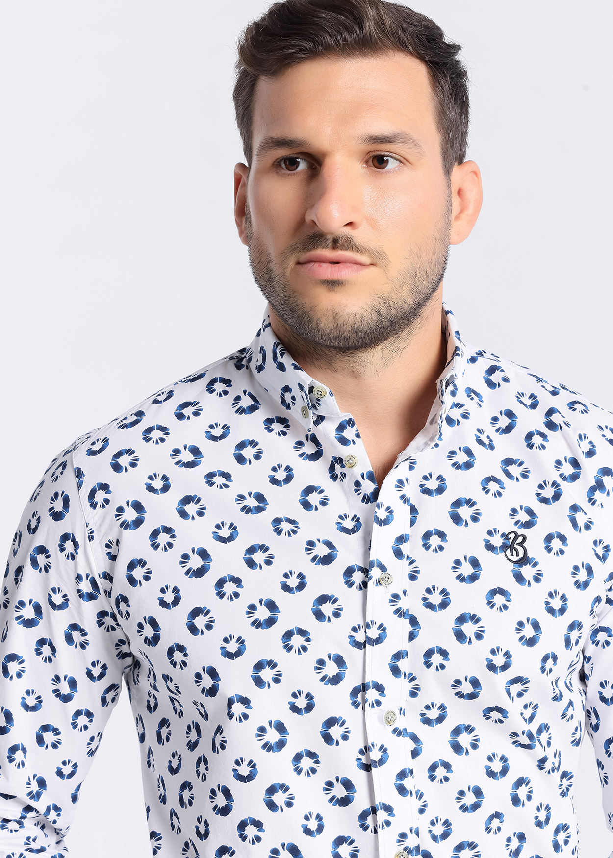 Camisa de manga comprida Branco