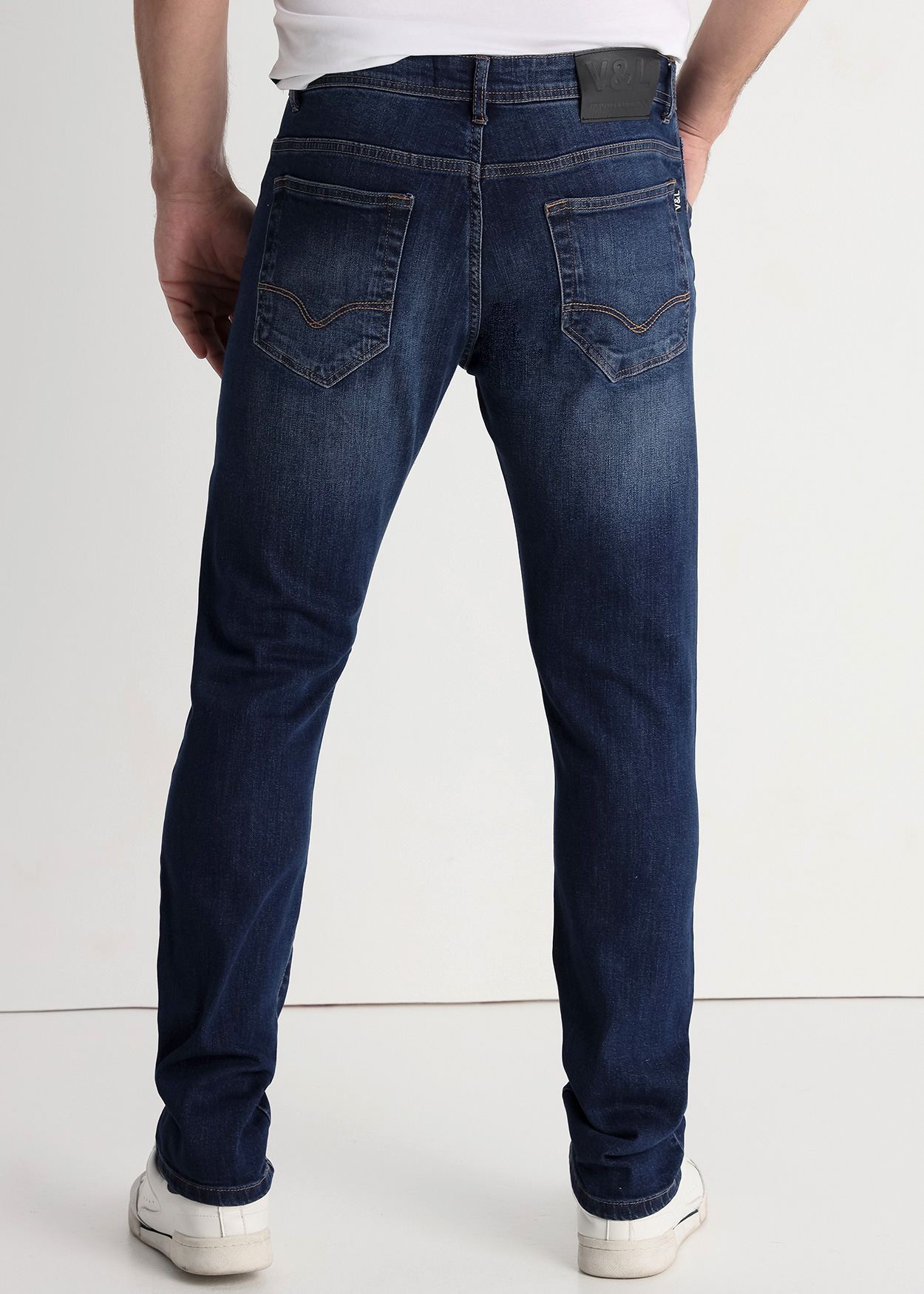 Calças de Ganga Slim Homem Azul