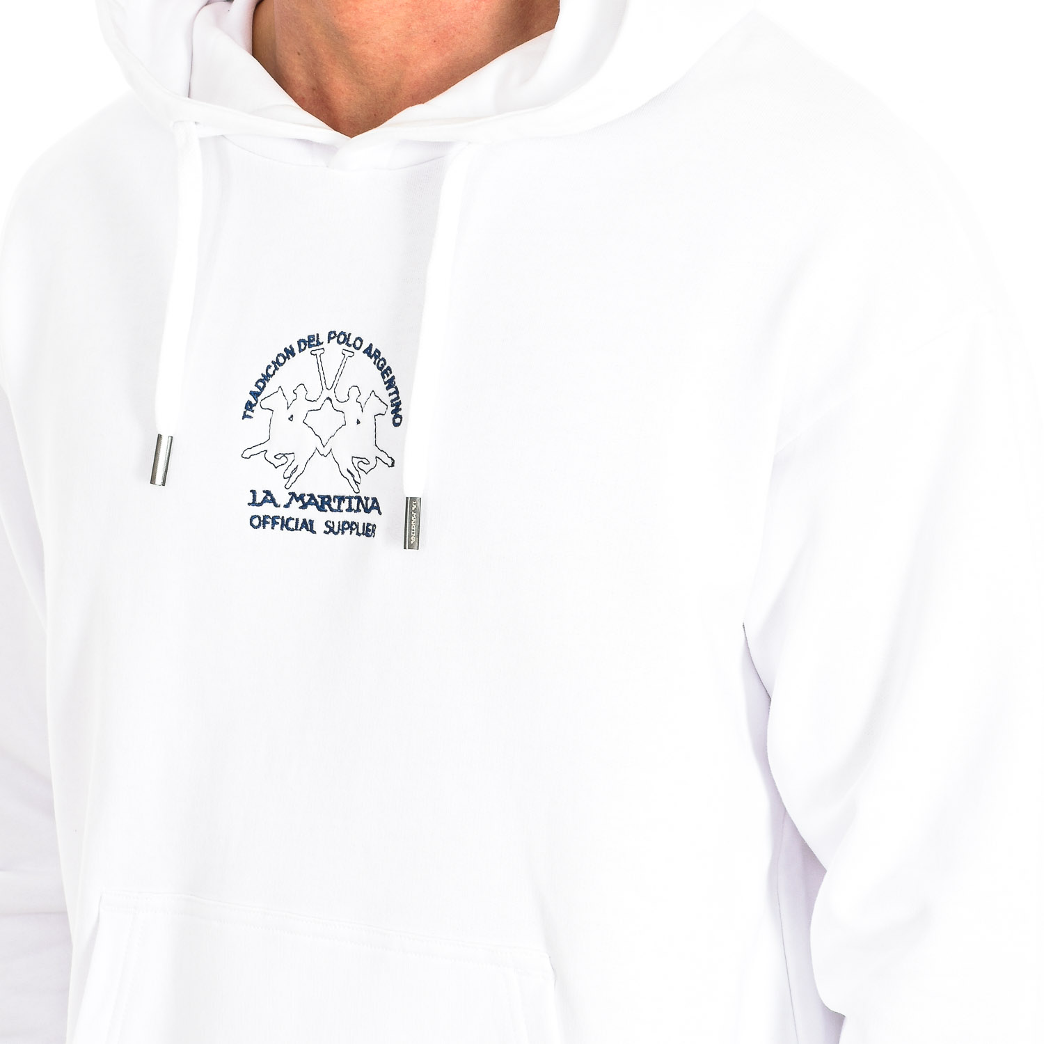 Sweatshirt com Capuz Homem Branco