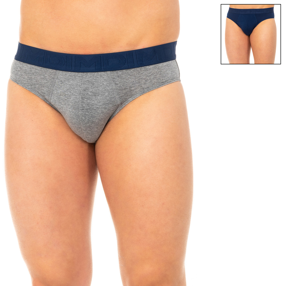 Pack 2 Slips Homem Azul Escuro e Cinzento