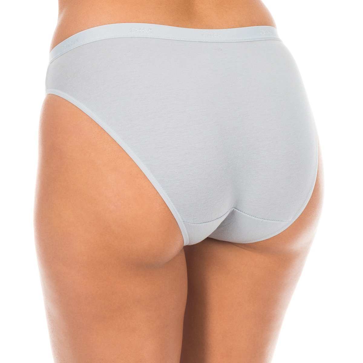 Pack 3 Cuecas Senhora Les Pockets Preto Branco e Azul Claro