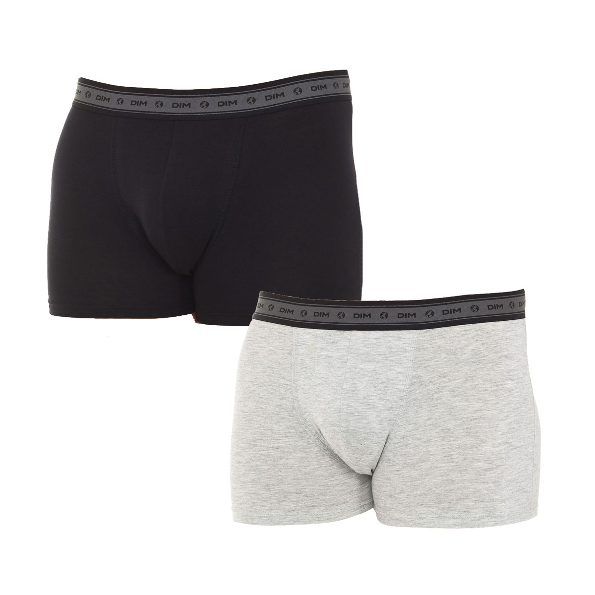 Pack 2 Boxers Homem Cinzento e Preto