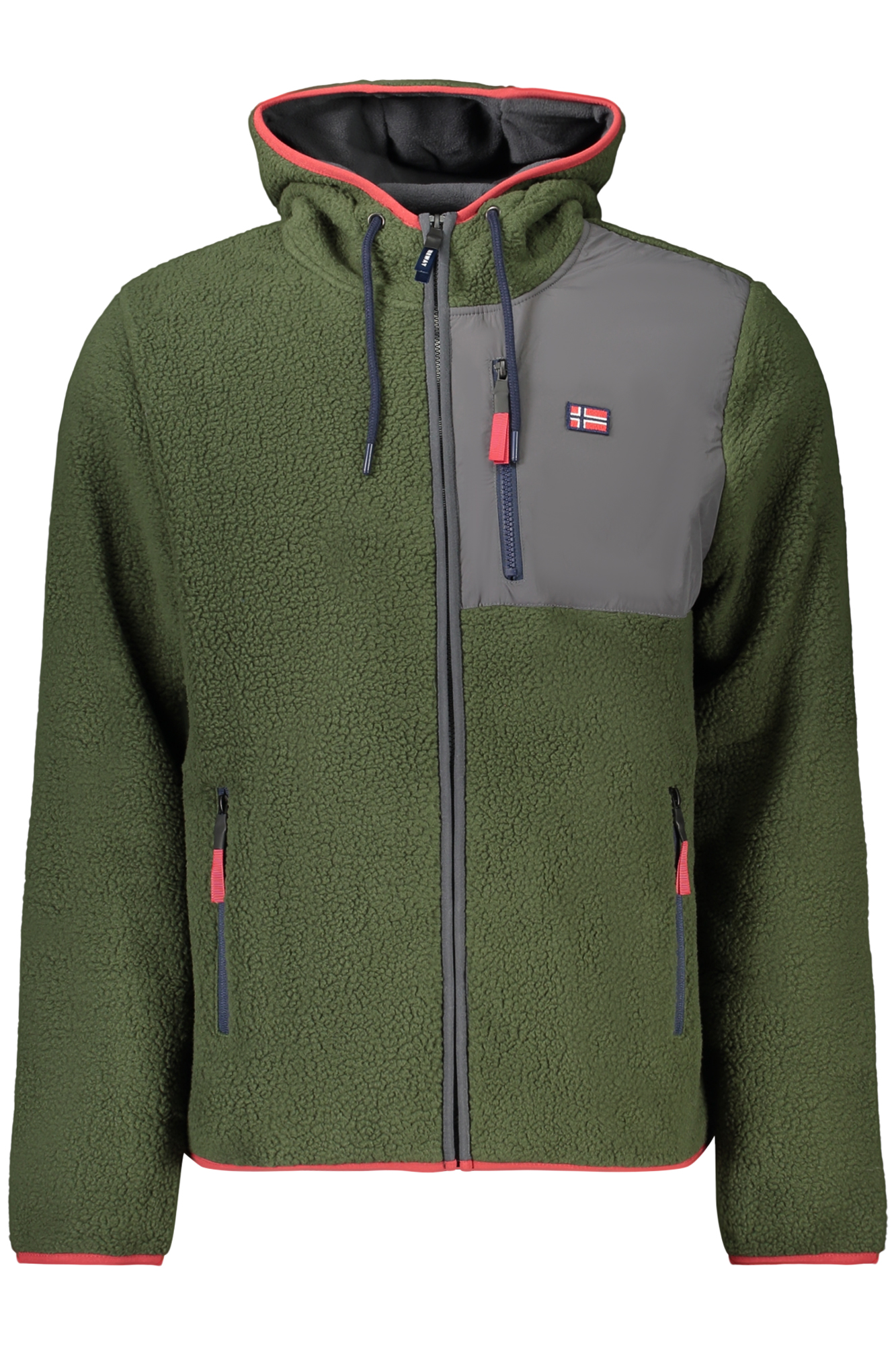 Sweatshirt com fecho Verde