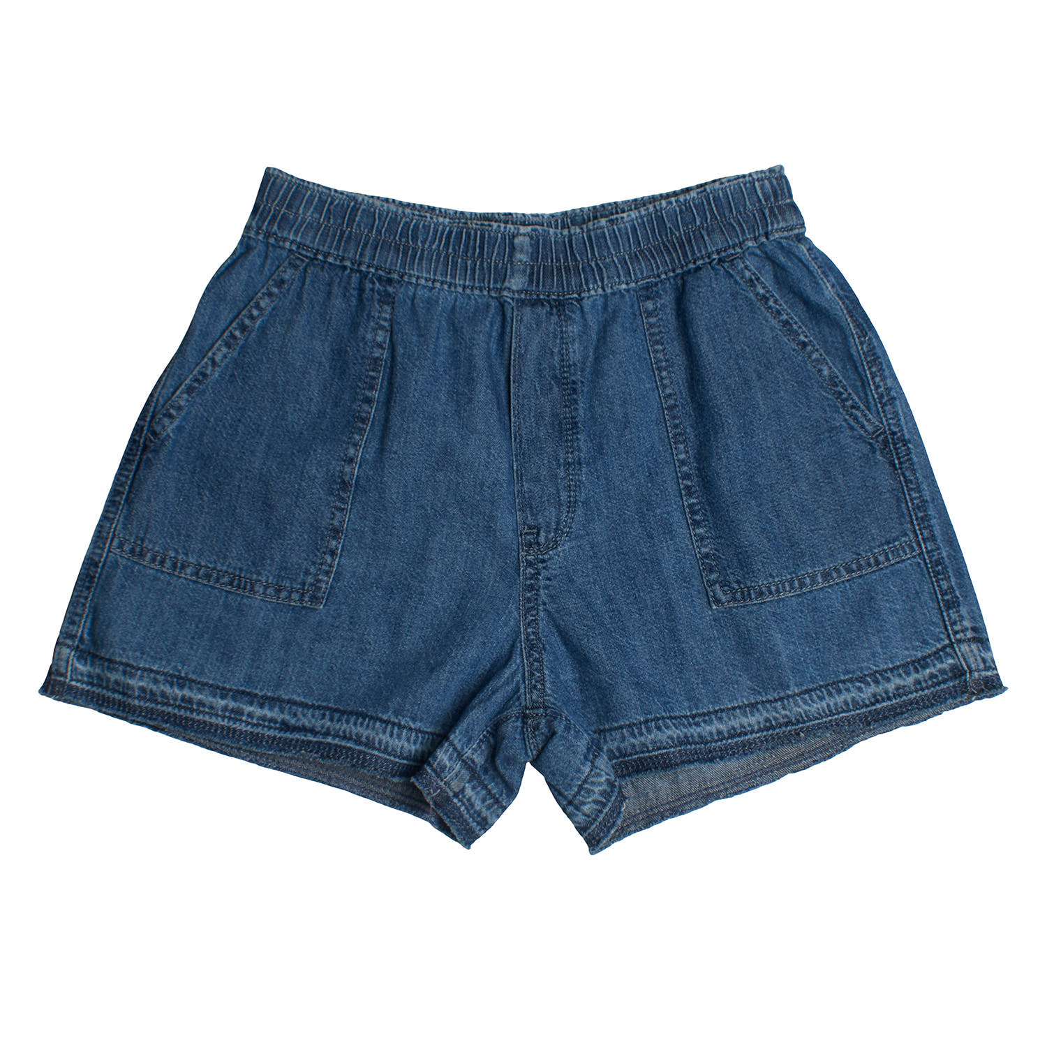 Calções de Ganga Menina Azul