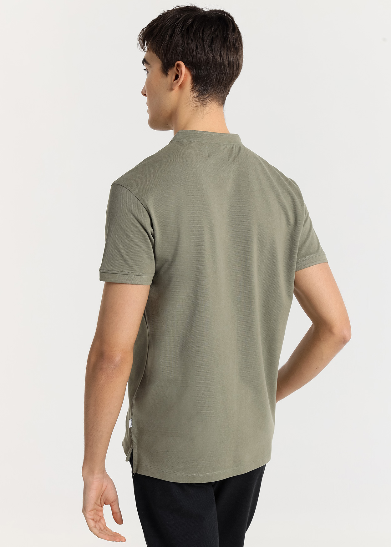 Pólo clássico de manga curta Verde