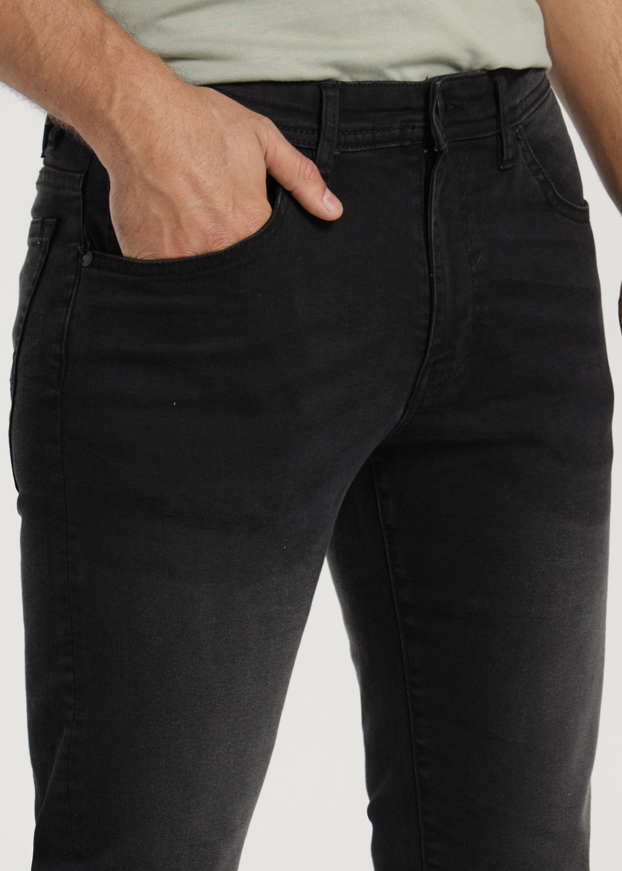 Calças de Ganga Slim Homem Preto