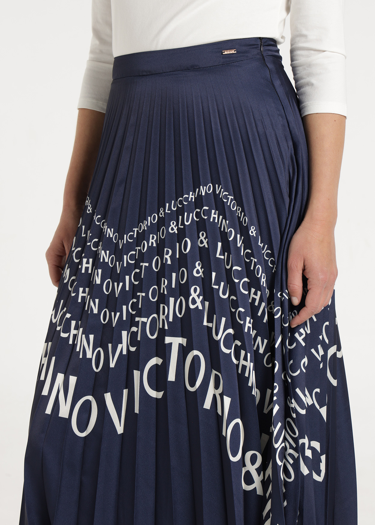 Saia Plissada Senhora Multicolorido