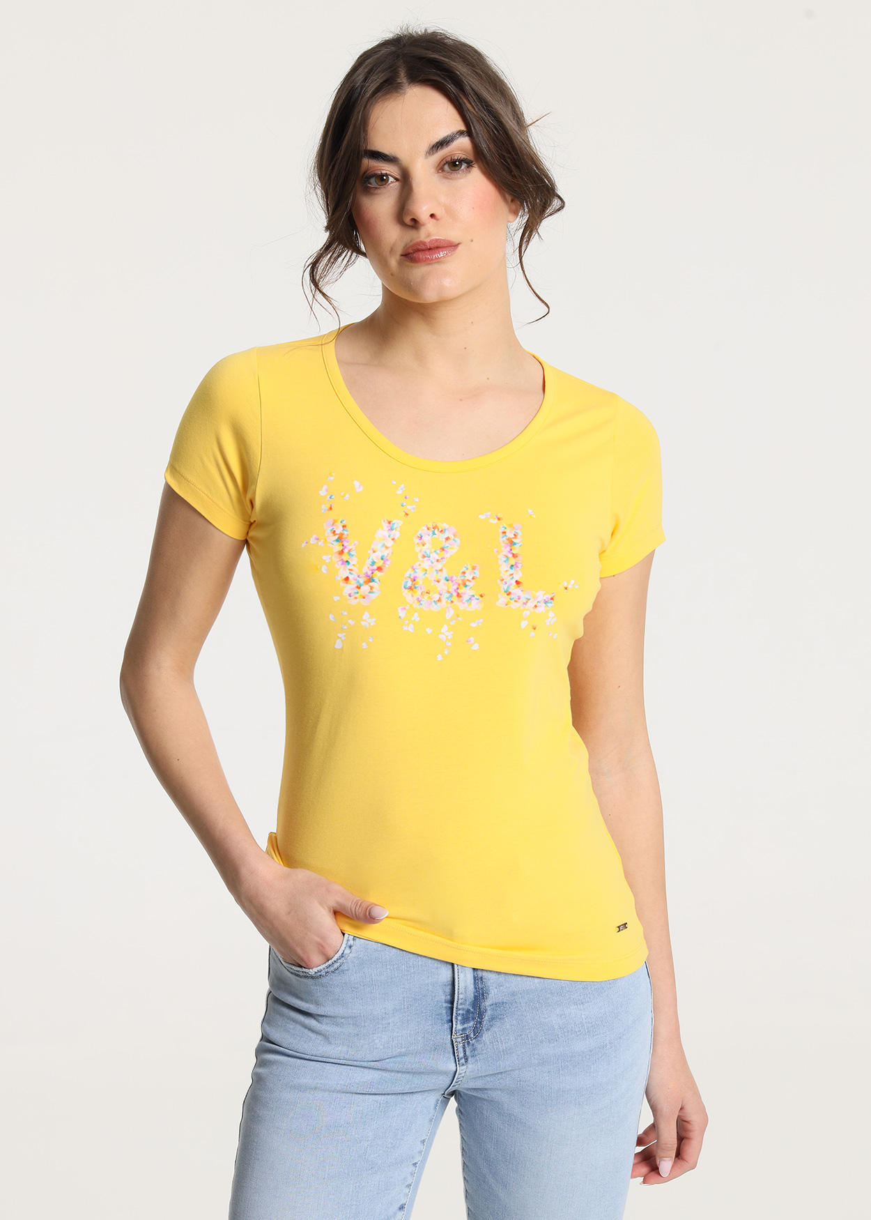 T-Shirt Senhora Amarelo