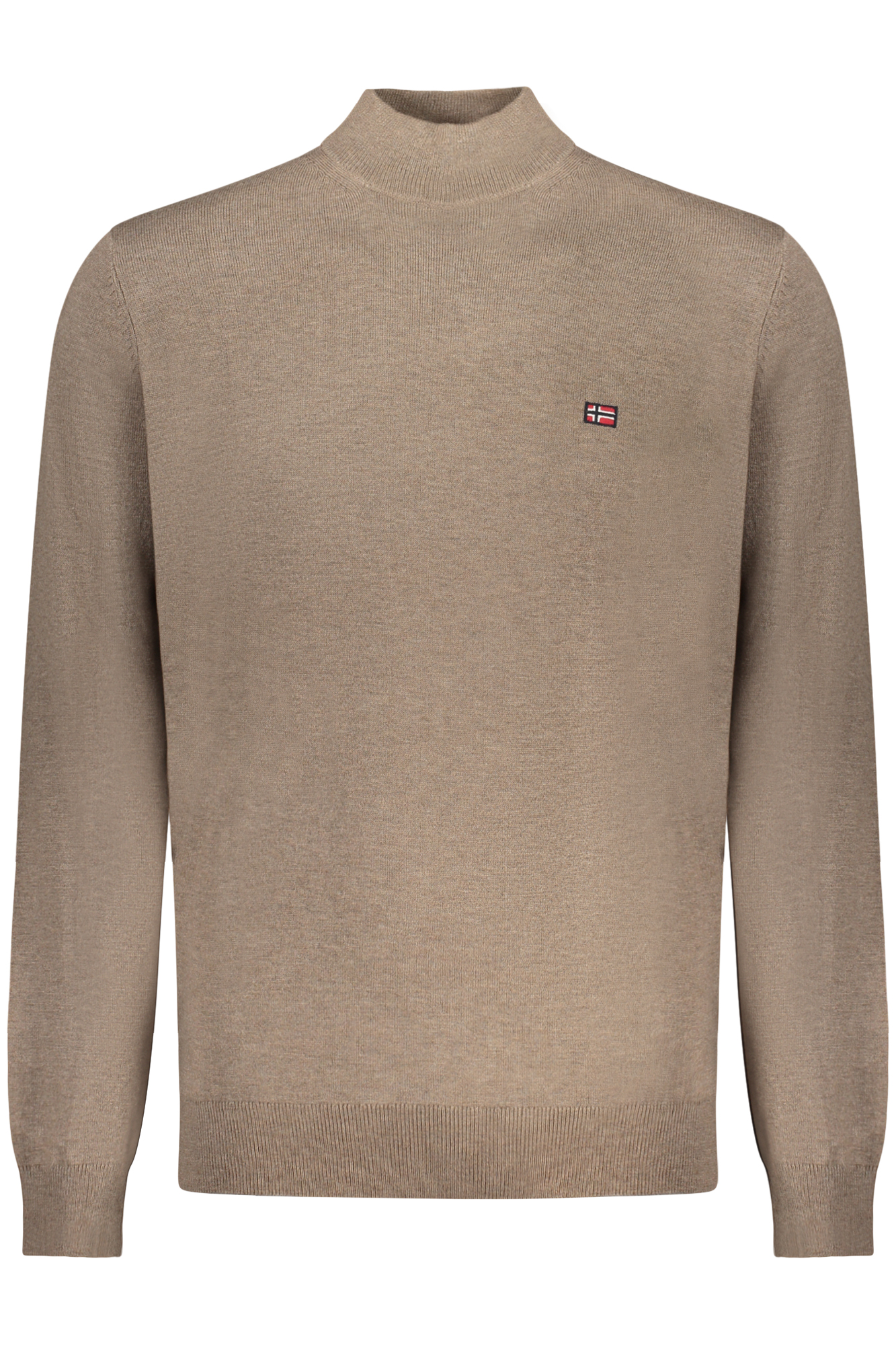 Camisola gola alta Masculino Castanho