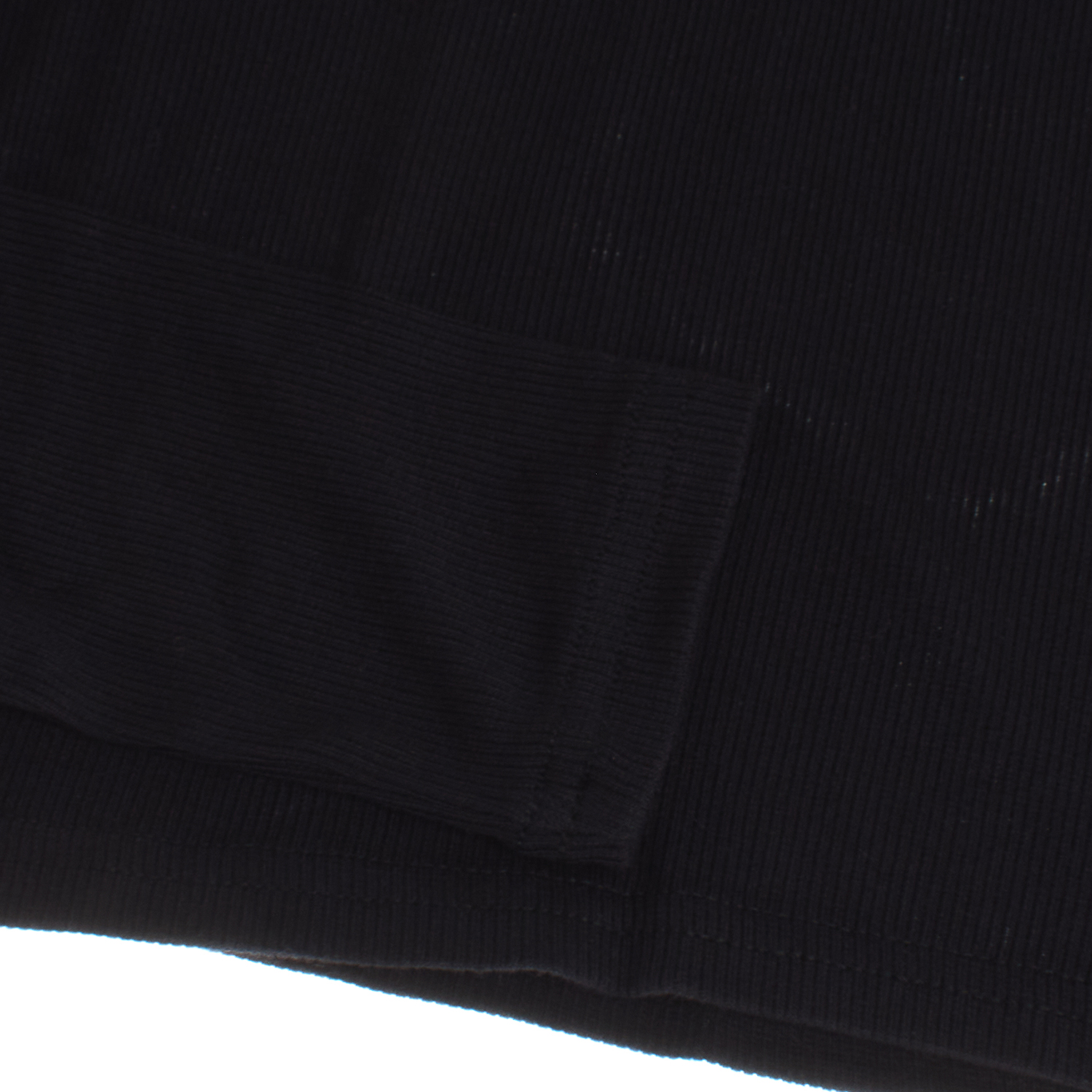 Camisola de Gola Alta Cropped Menina Preto