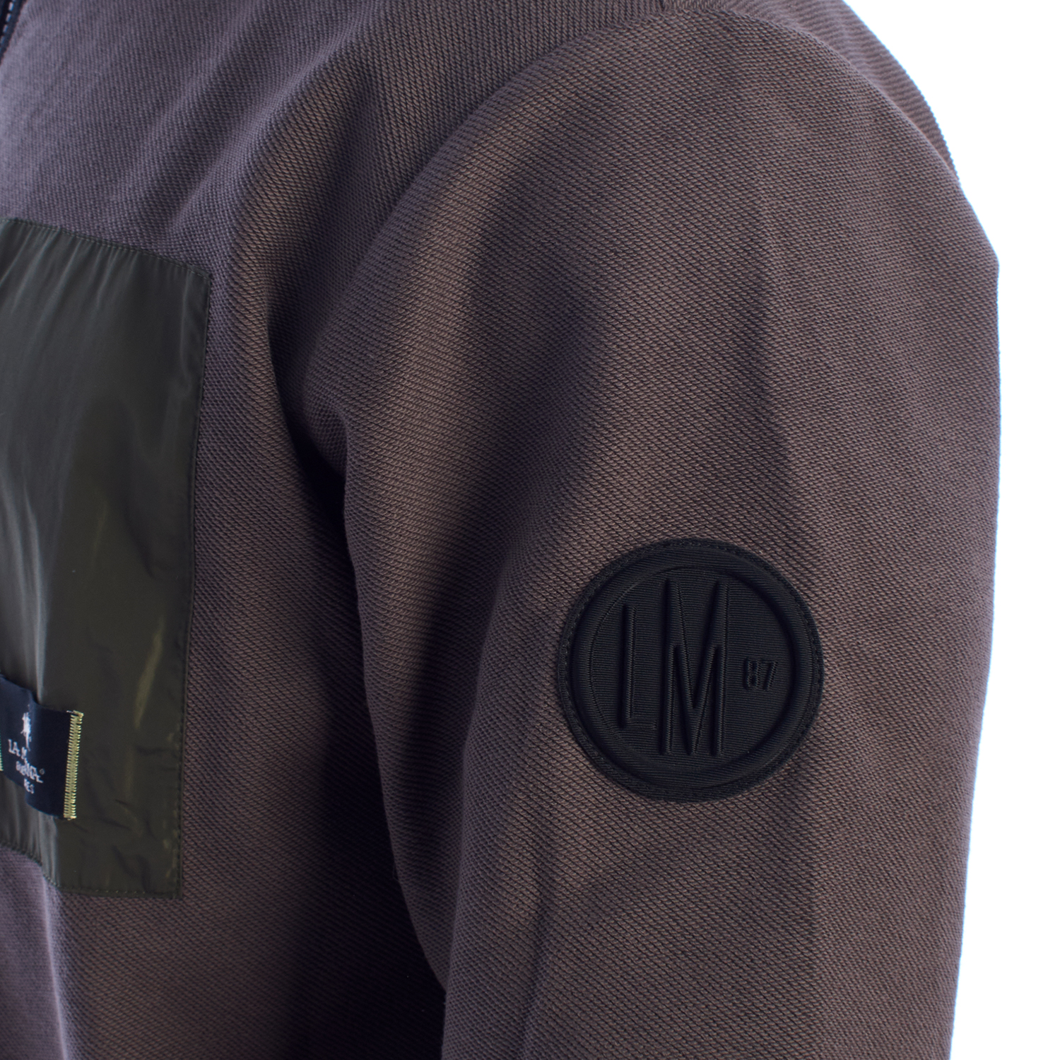 Sweatshirt Meio Fecho Homem Regular Fit Castanho