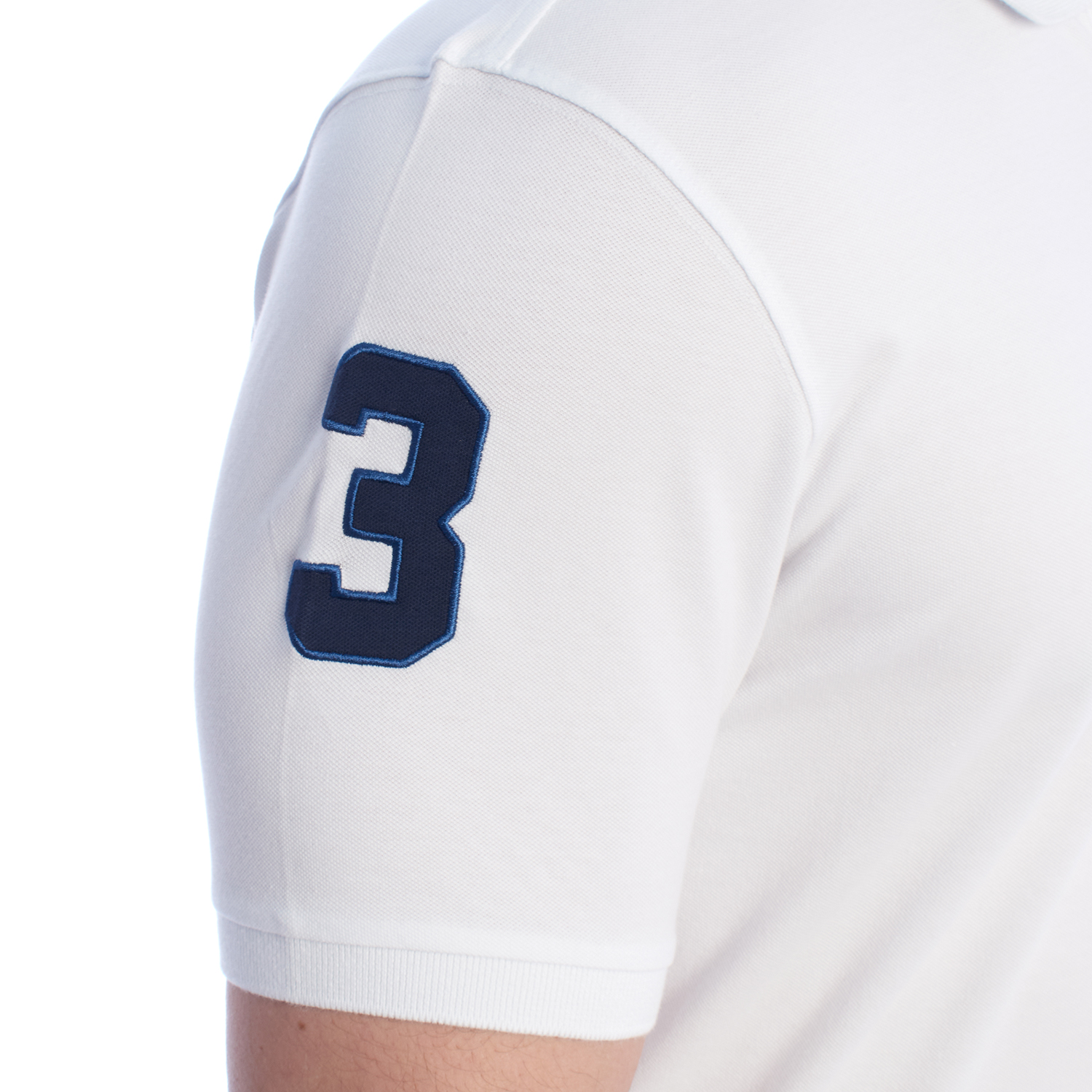 Pólo Homem Slim Fit Branco