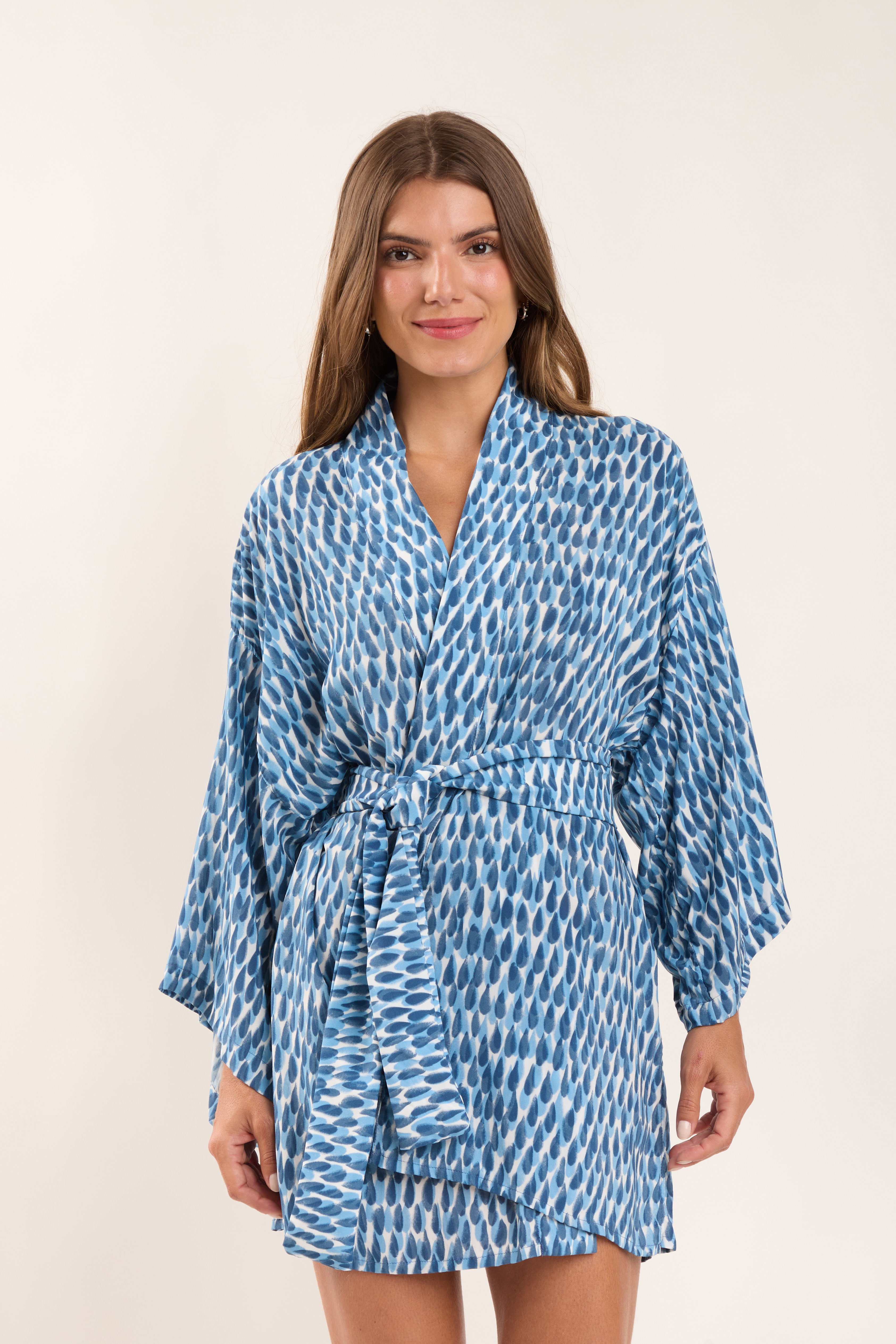 Kimono Chuva Azul