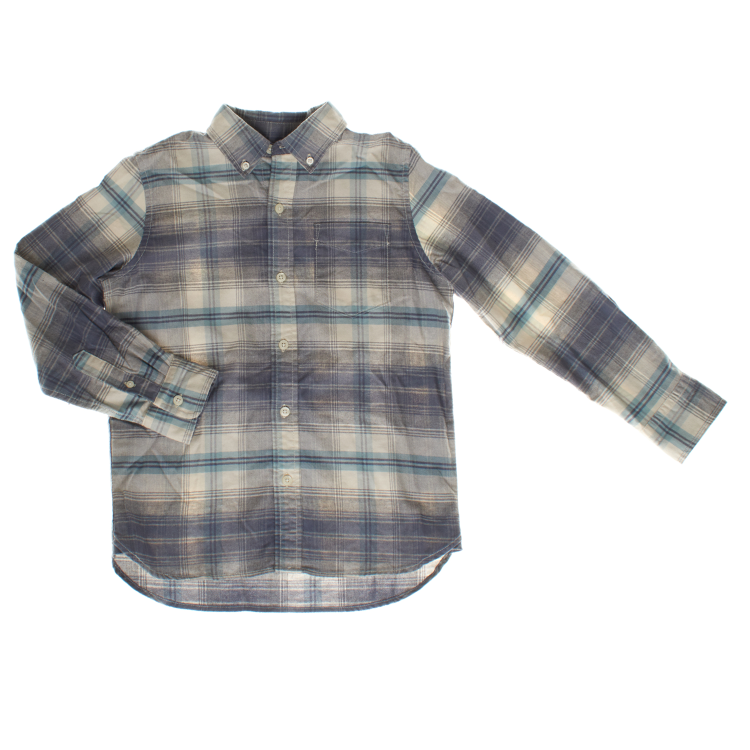 Camisa manga comprida Oxford Menino Azul