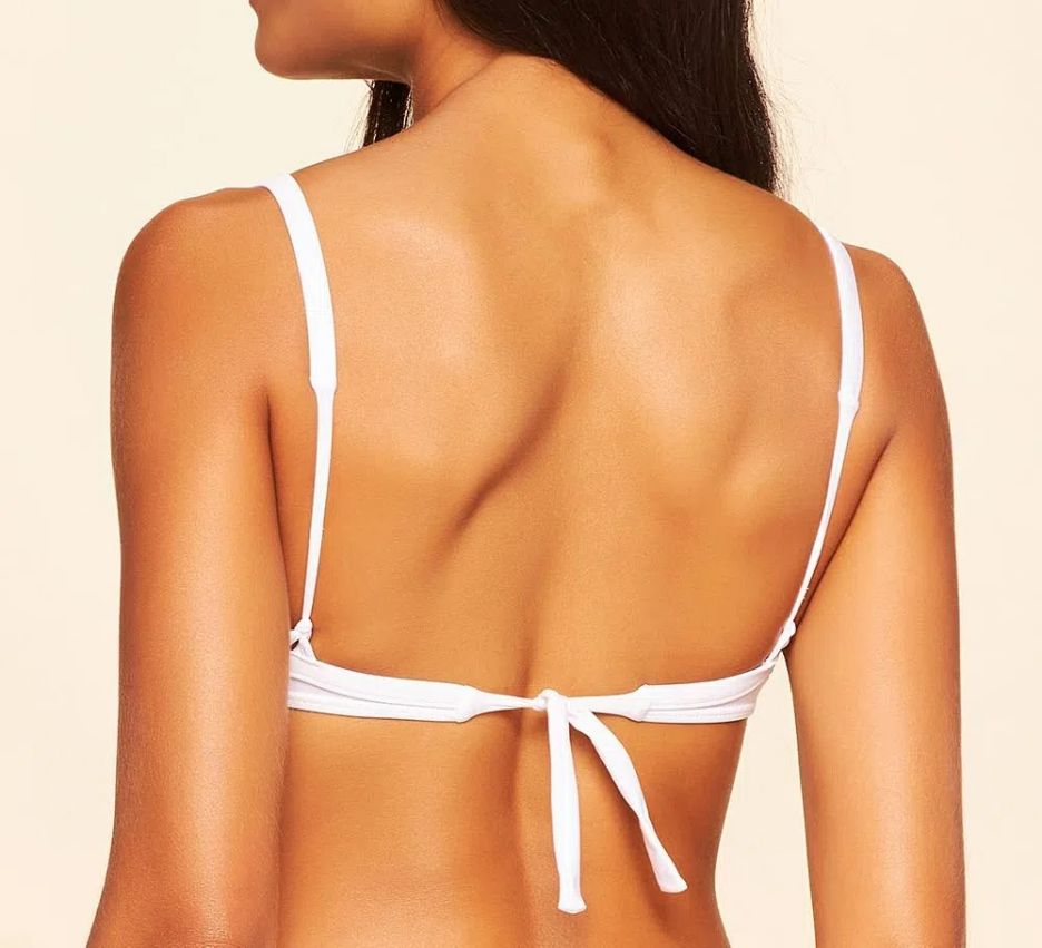 Top Biquini Liso Coordenado Branco