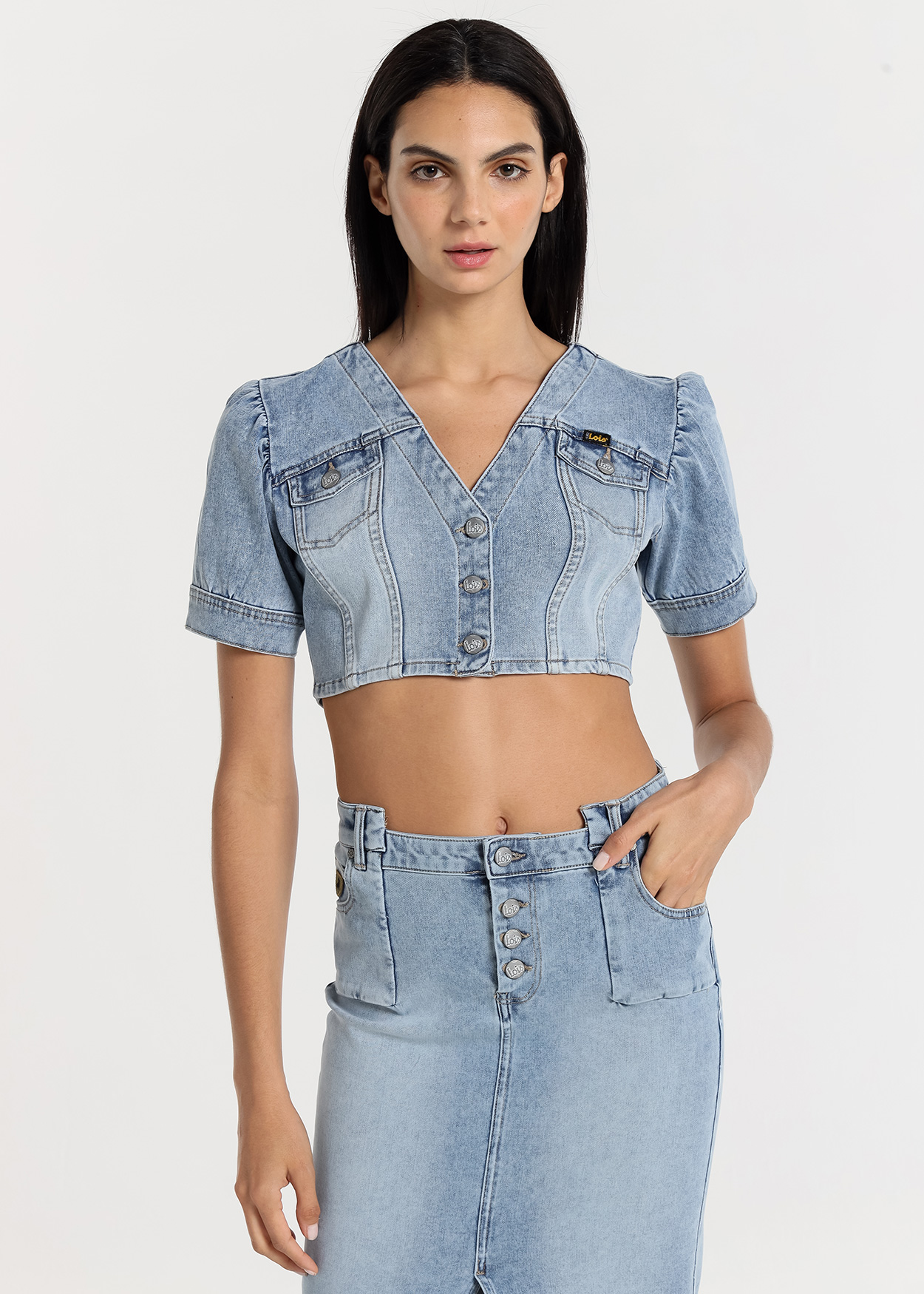Crop Top Senhora Azul
