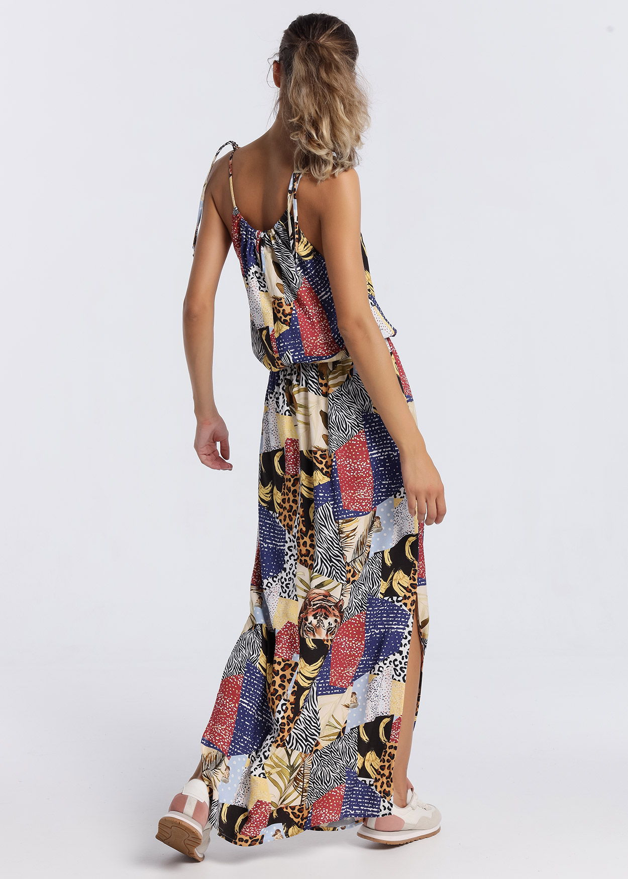 Vestido Comprido Senhora Multicolorido