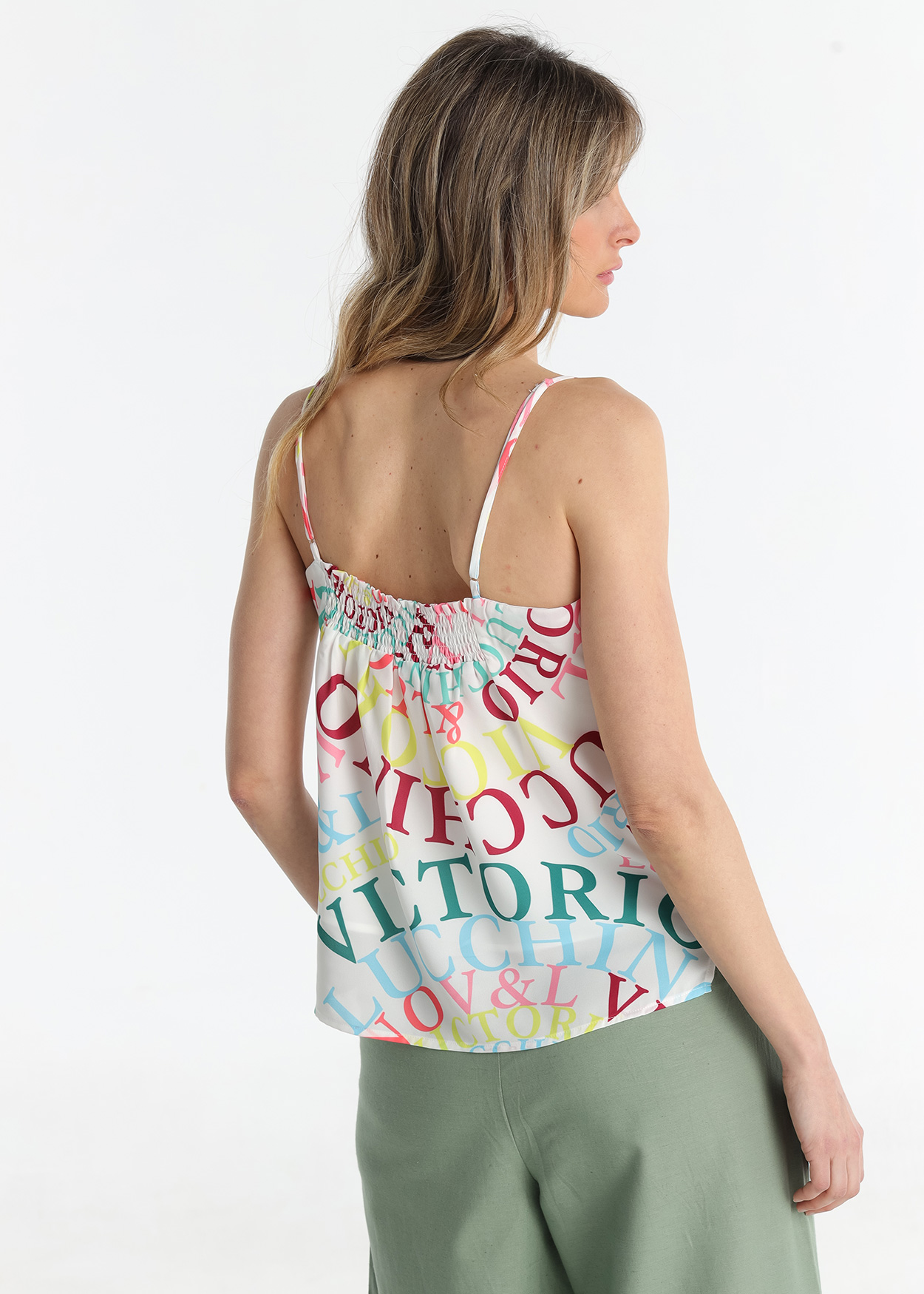 Top Senhora Multicolorido