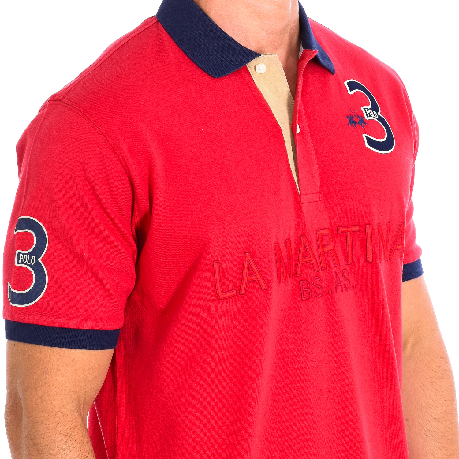 Pólo Homem Vermelho