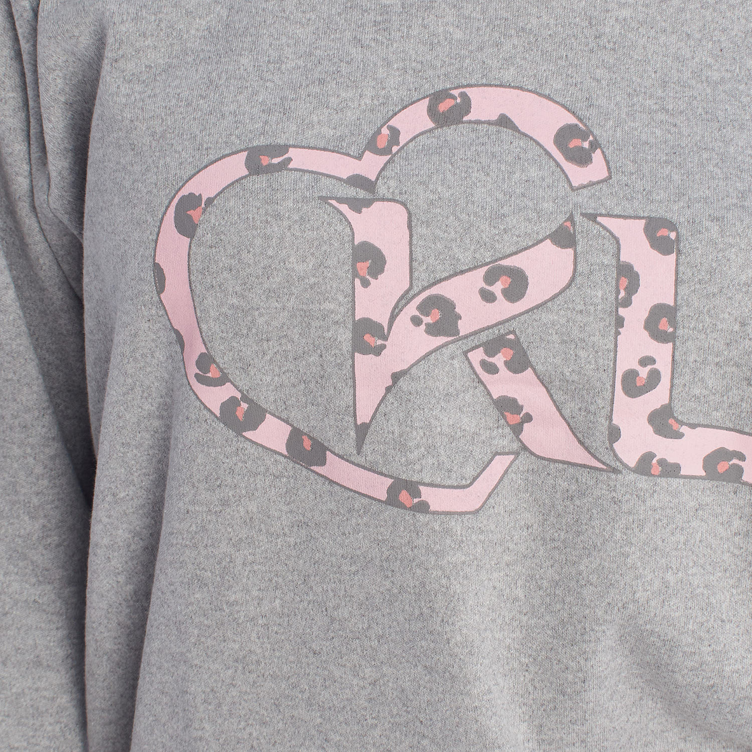 Pijama de Manga Comprida Cinzento-Rosa