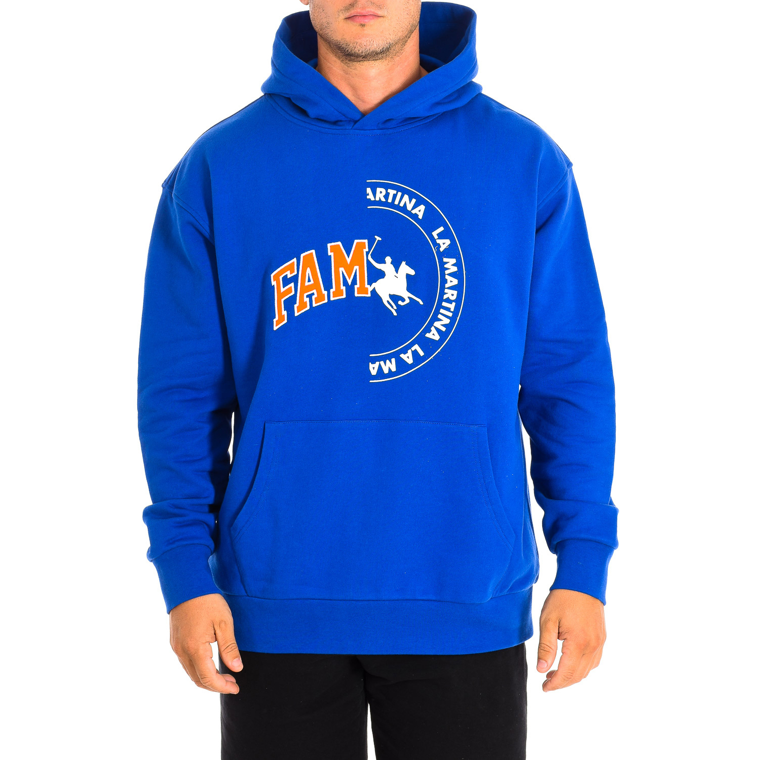 Sweatshirt com Capuz Homem Azul
