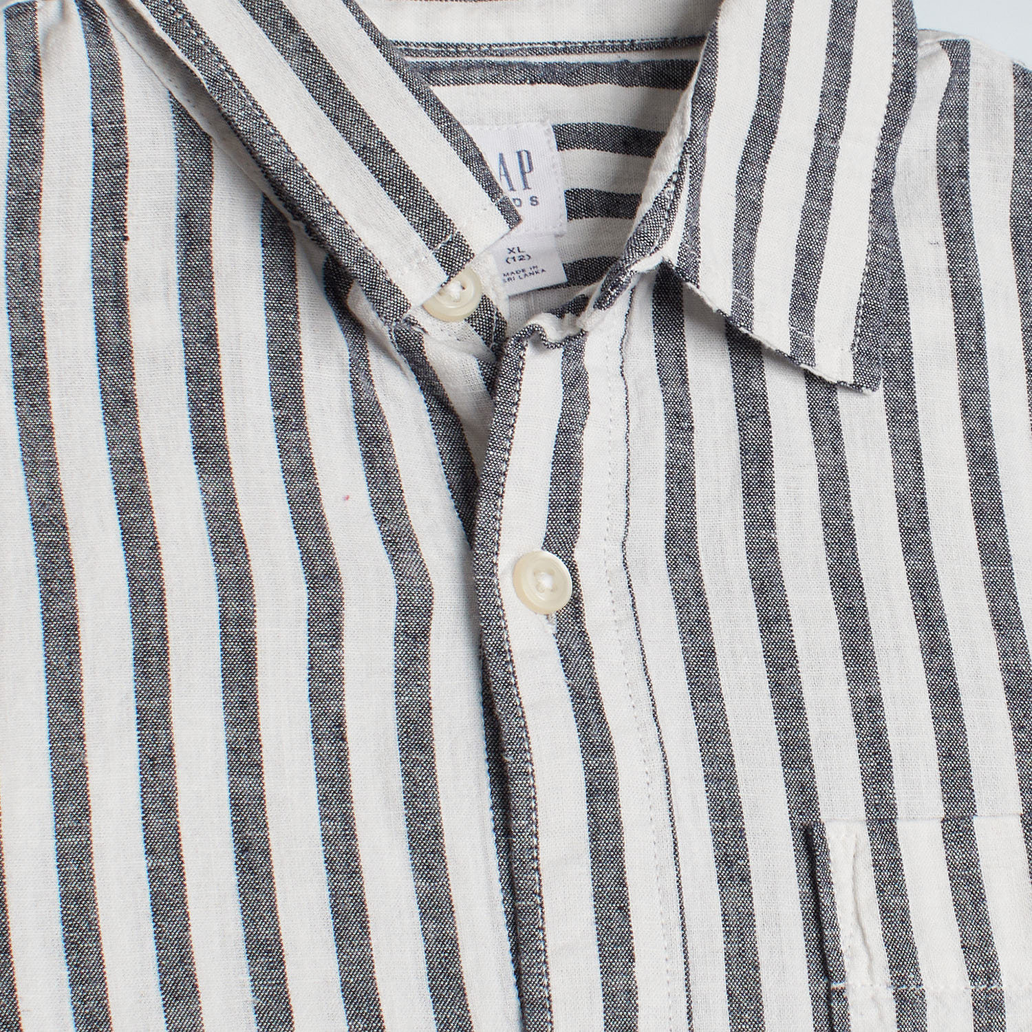 Camisa de Linho Menino Azul