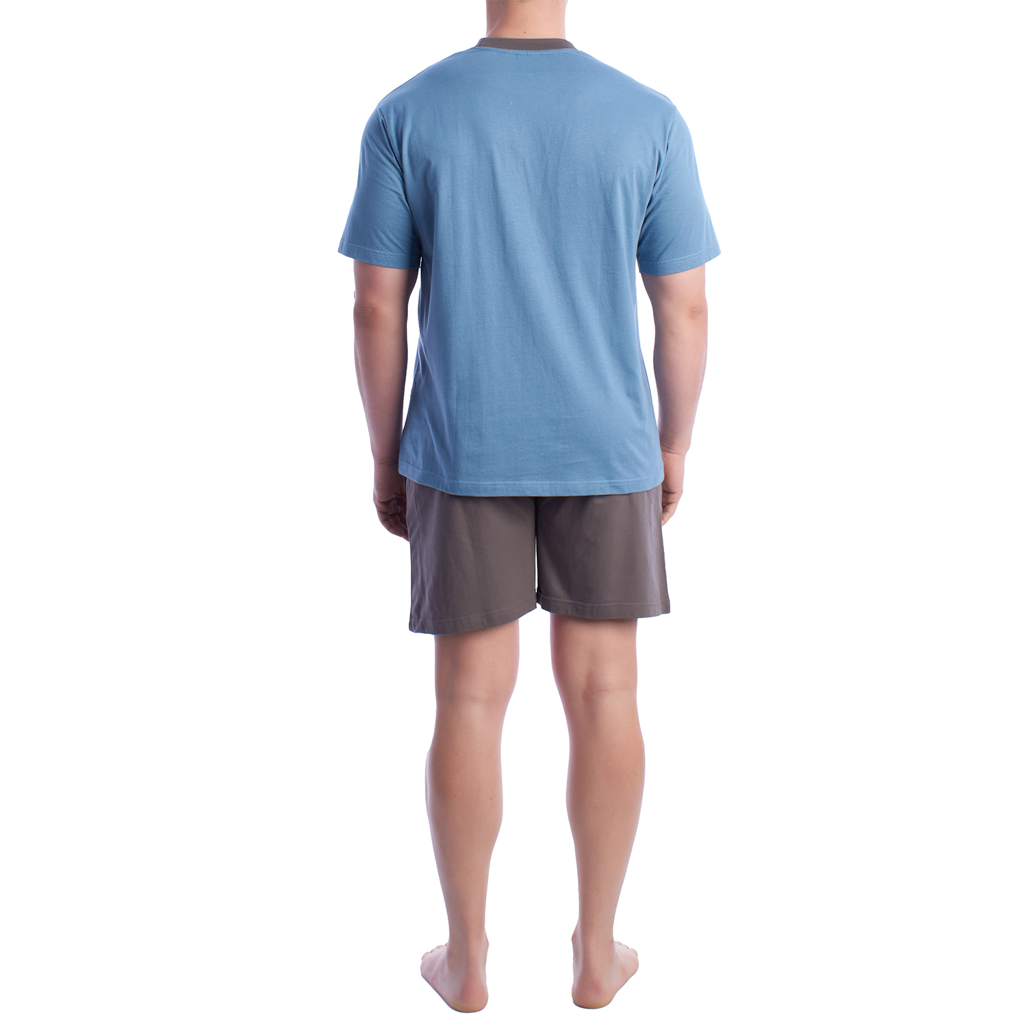 Pijama de Manga Curta Azul