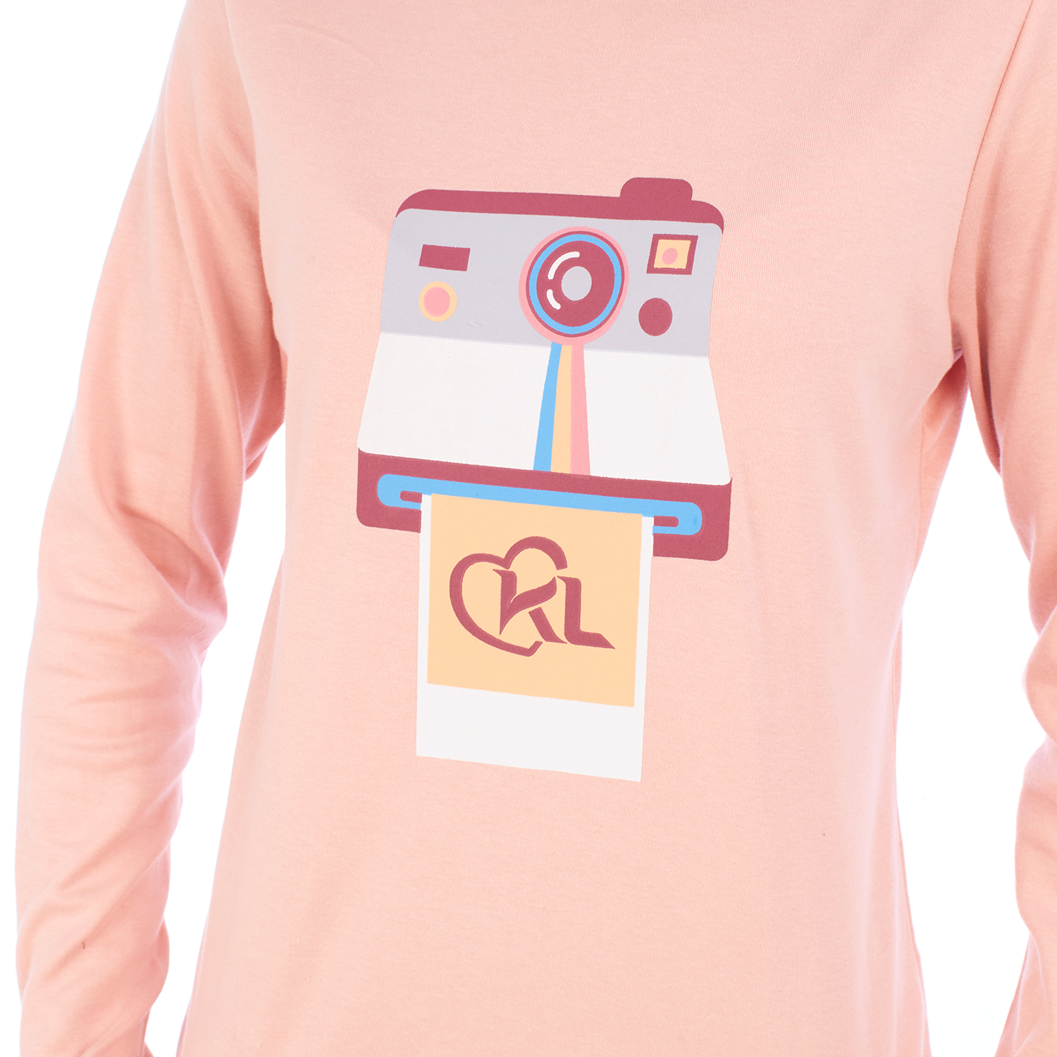 Pijama de Manga Comprida Rosa 