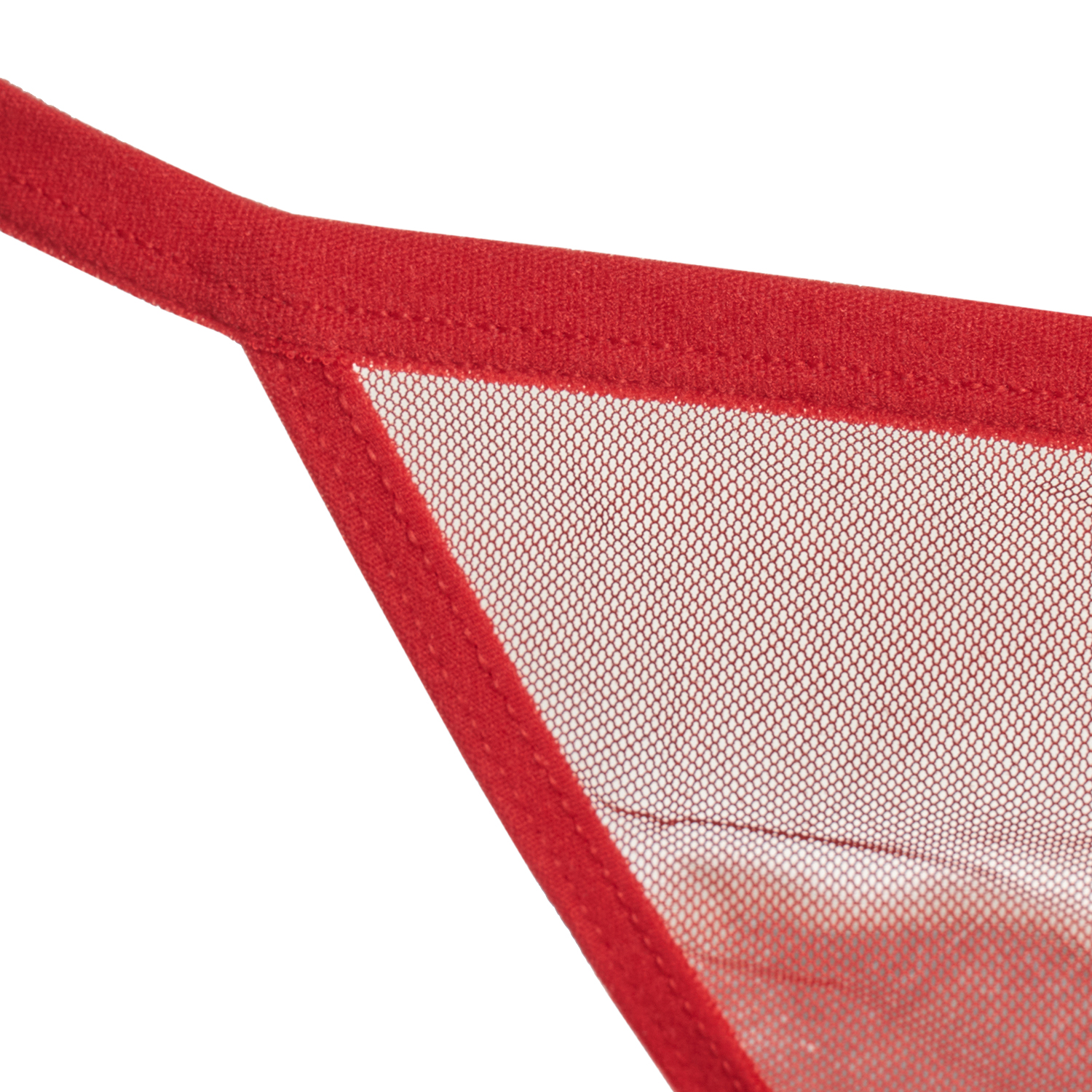 Tanga Transparente Vermelho
